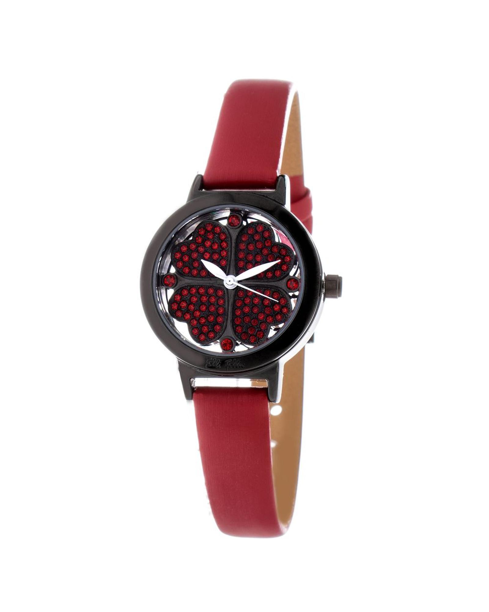 V539-FFWF2Y005SSRAC-202506170054-00 Folli Follie Women's Red Leather Watch - One Size - Image 1