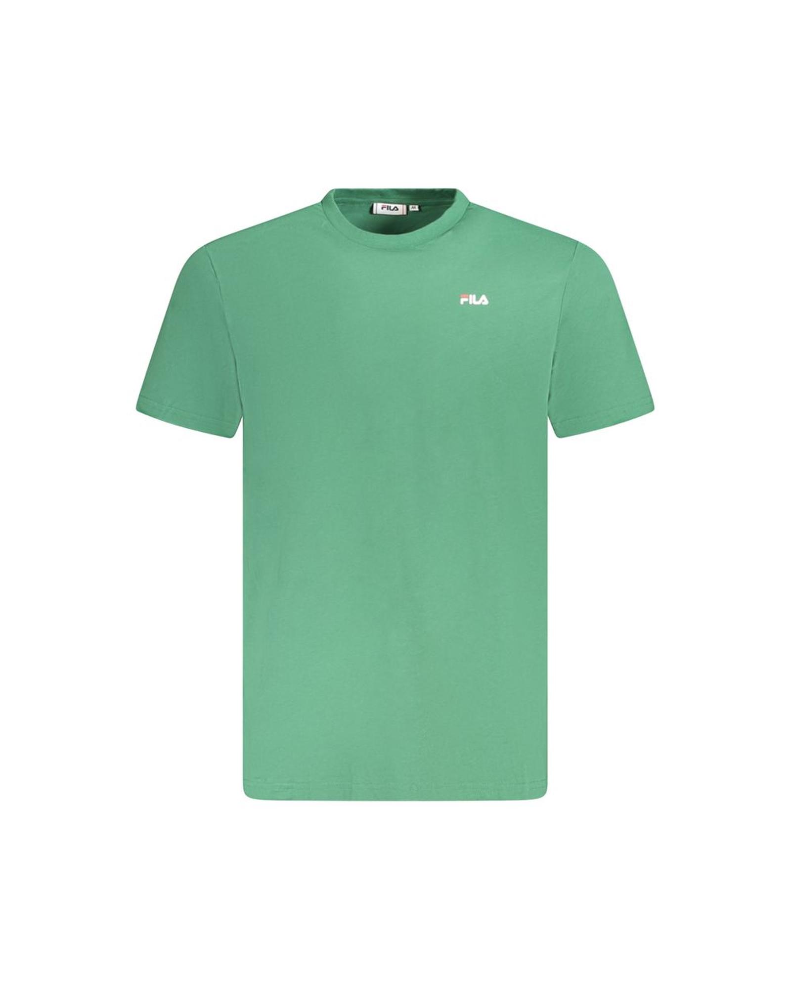 V539-FI-35393-S-202506170142-00 Fila Men's Green Cotton T-Shirt - S - Image 1