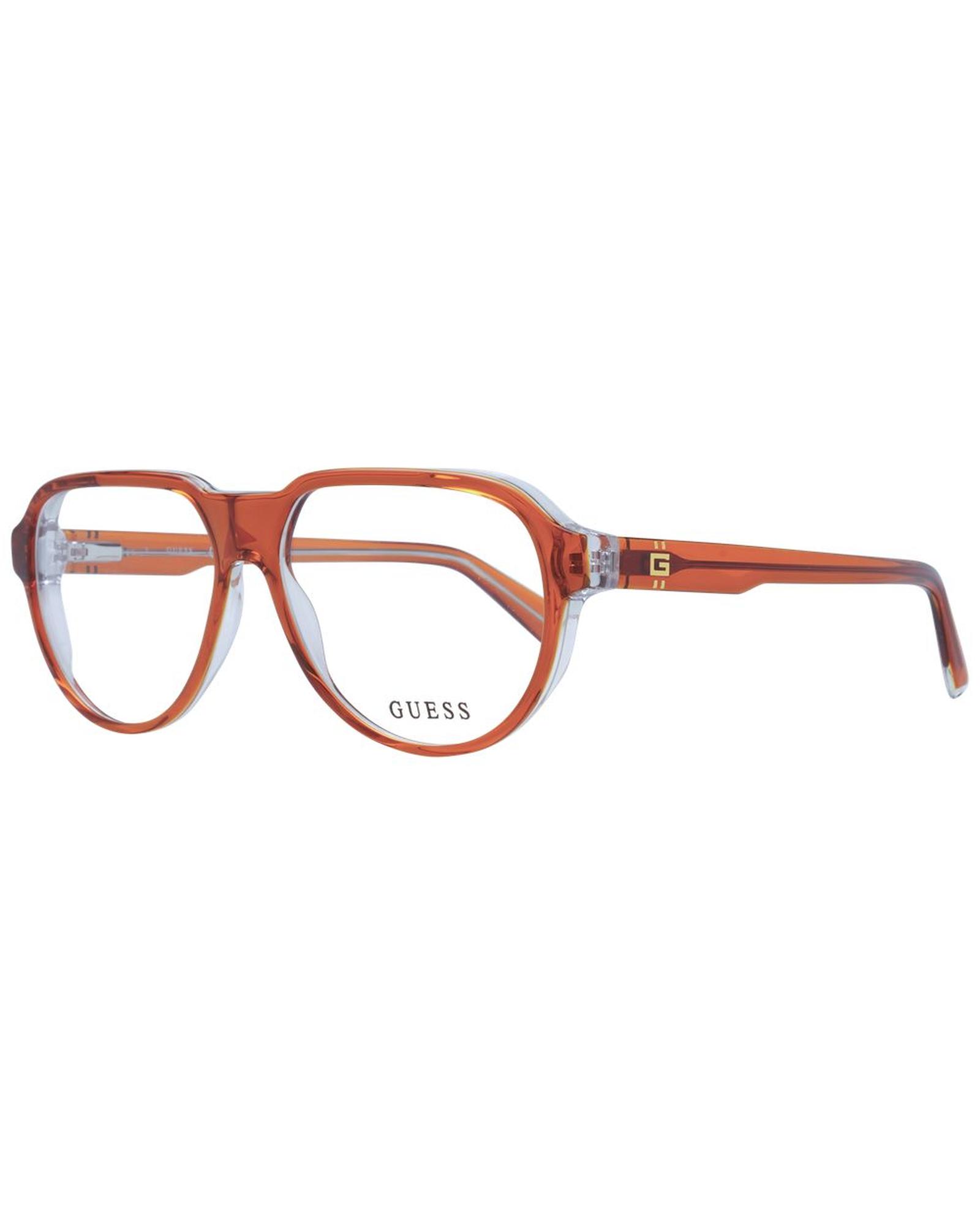 V539-GU-1030416-202506170122-00 Guess Men's Orange Optical Frames - One Size - Image 1