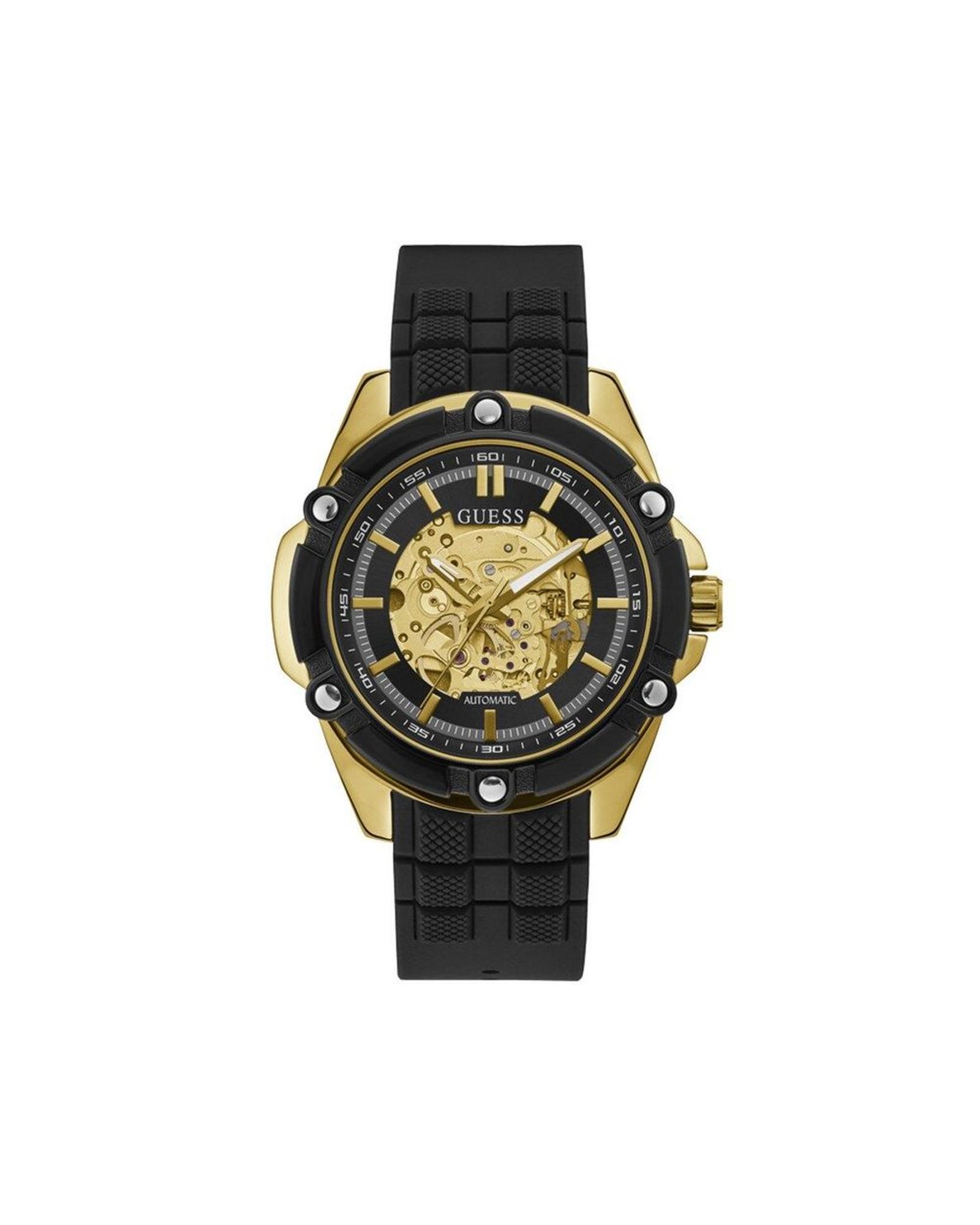 V539-GUGW0061G2AC-202506170325-00 Guess Men's Black Resin Watch - One Size - Image 1