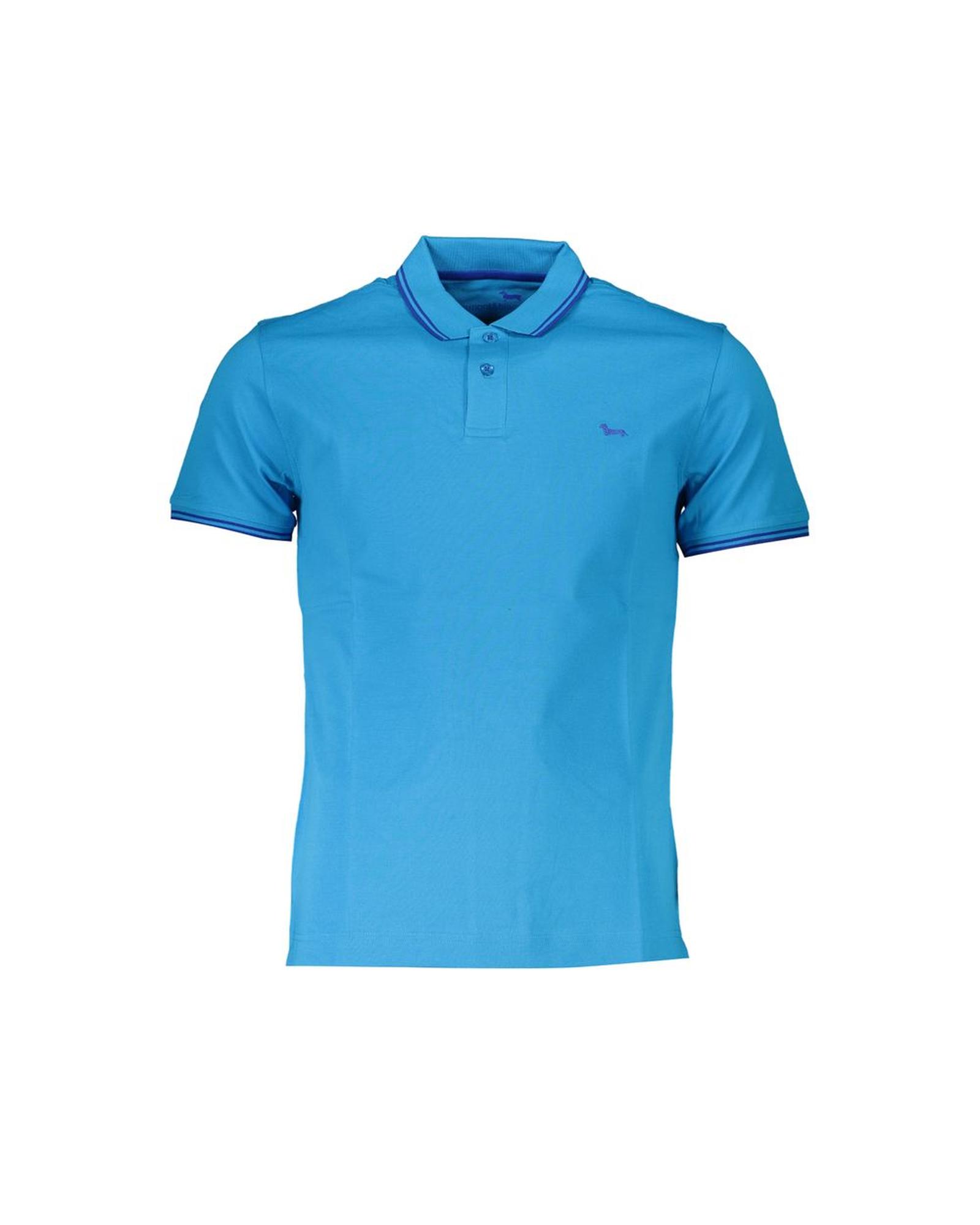 V539-HA-28215-M-202506170326-00 Harmont & Blaine Men's Light Blue Cotton Polo Shirt - M - Image 1
