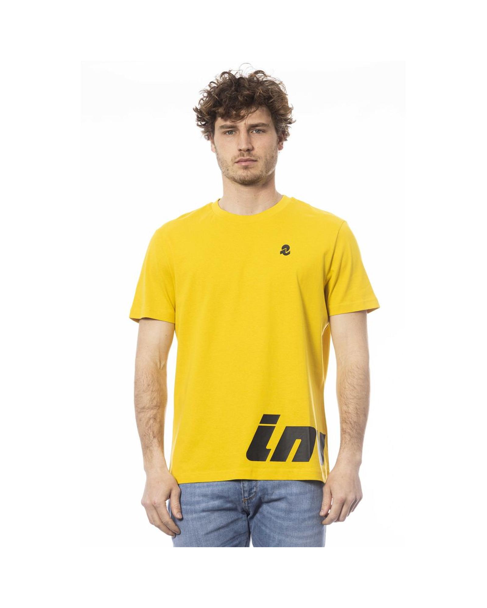 V539-IN-24038-XL-168625-00 Invicta Men's Yellow Cotton T-Shirt - XL - Image 1