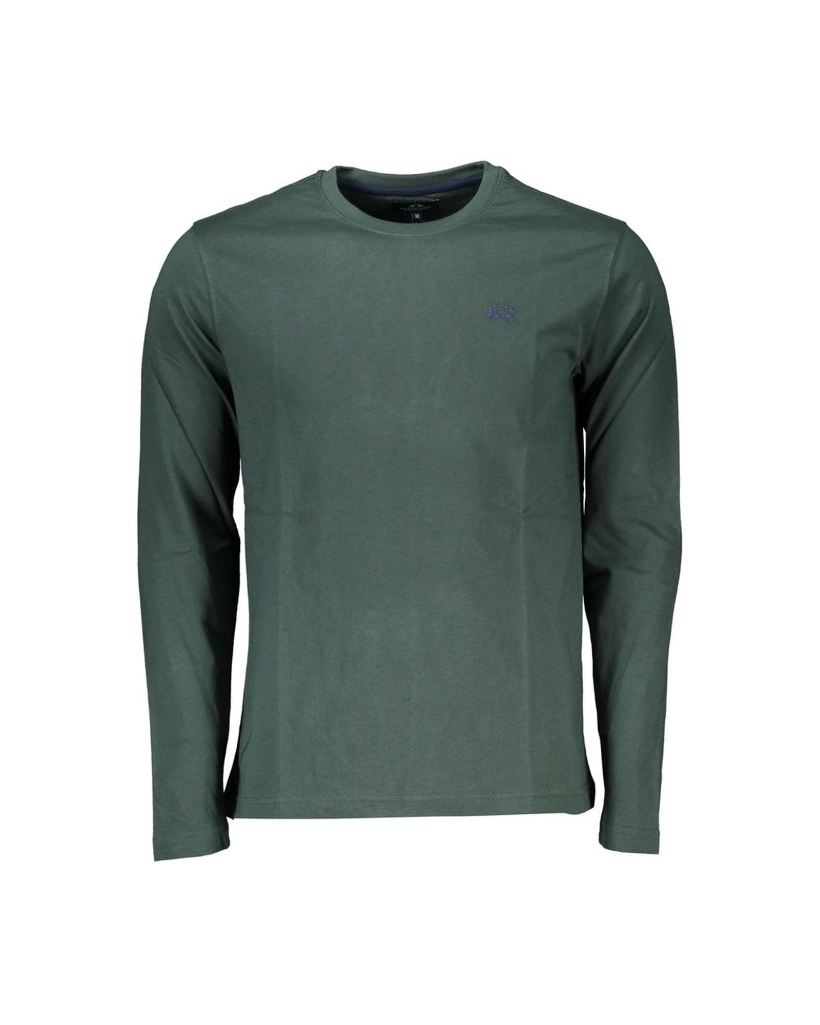 V539-LA-27008-XXL-202506170706-00 La Martina Men's Green Cotton T-Shirt - 2XL - Image 1