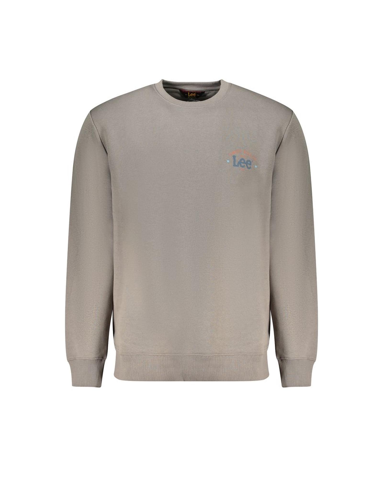 V539-LE-32014-S-202506170716-00 Lee Men's Gray Cotton Sweater - S - Image 1