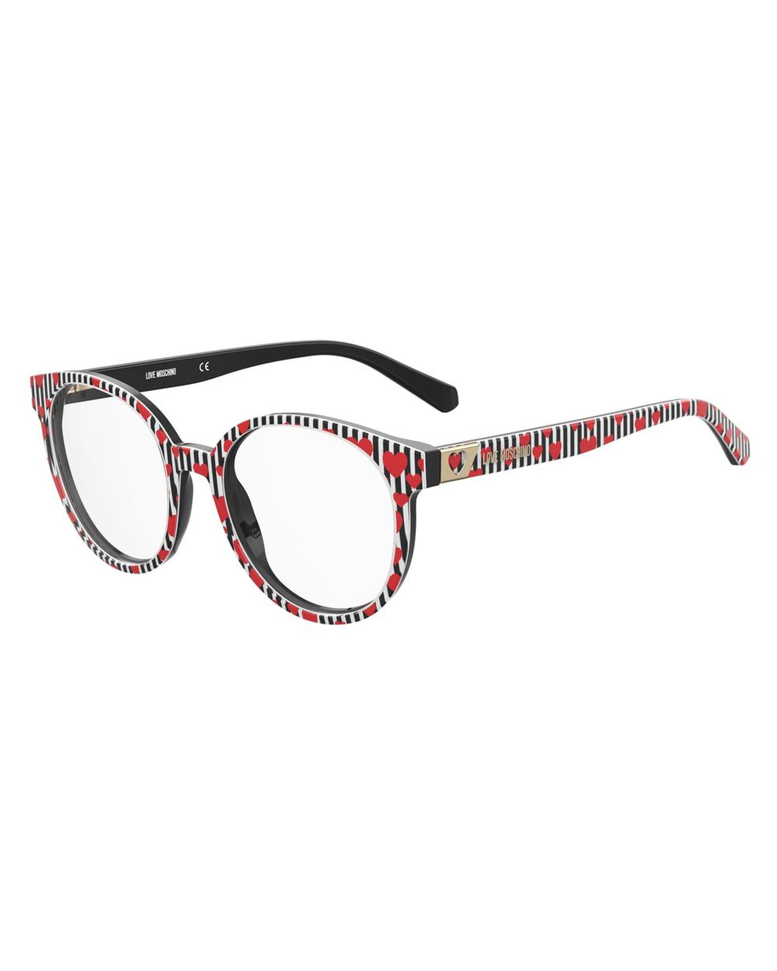 V539-LMMOL5847RMAC-202506170827-00 Love Moschino Women's Black Acetate Frames - One Size - Image 1
