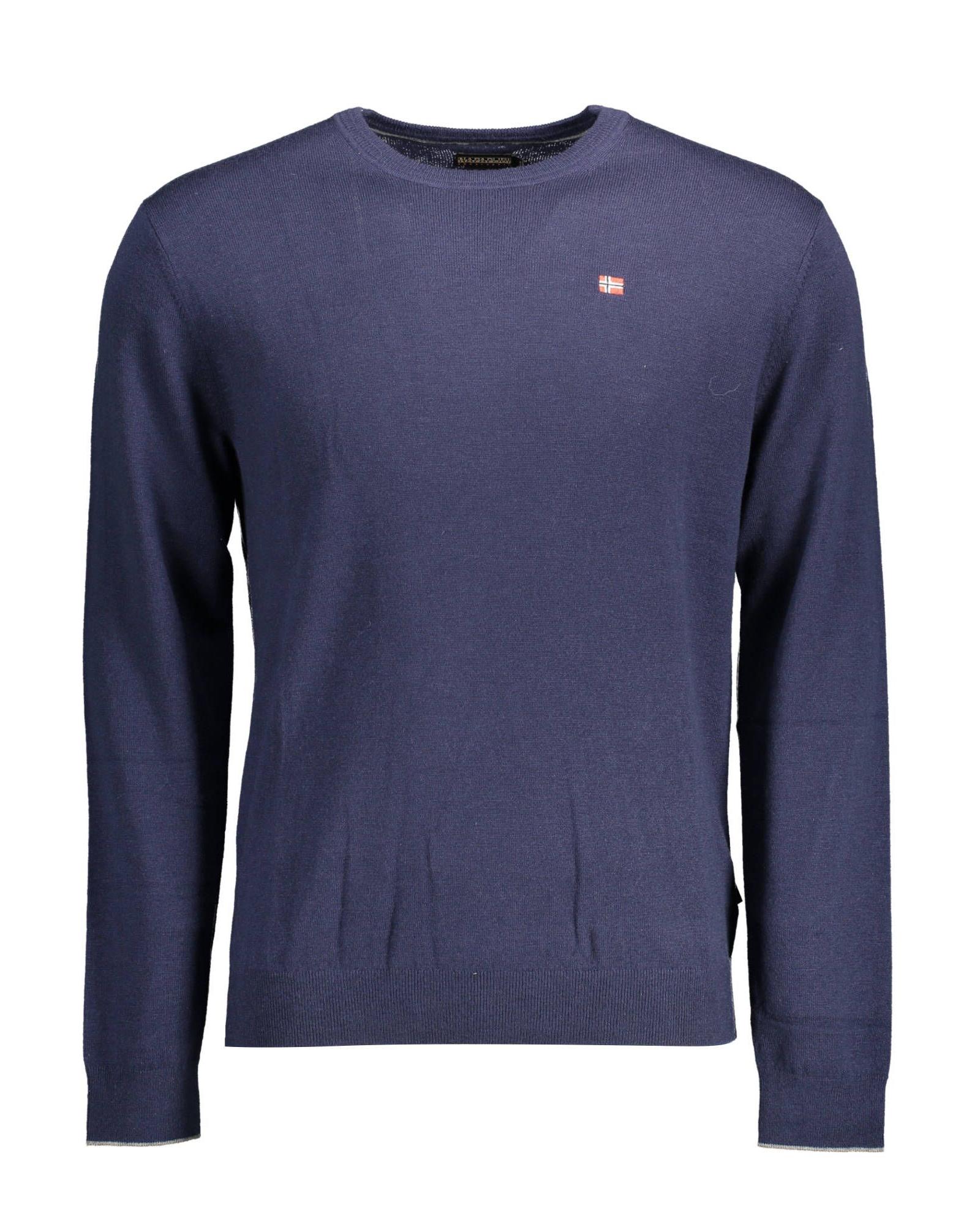 V539-NA-14621-L-170993-00 Napapijri Men's Blue Wool Shirt - L - Image 1