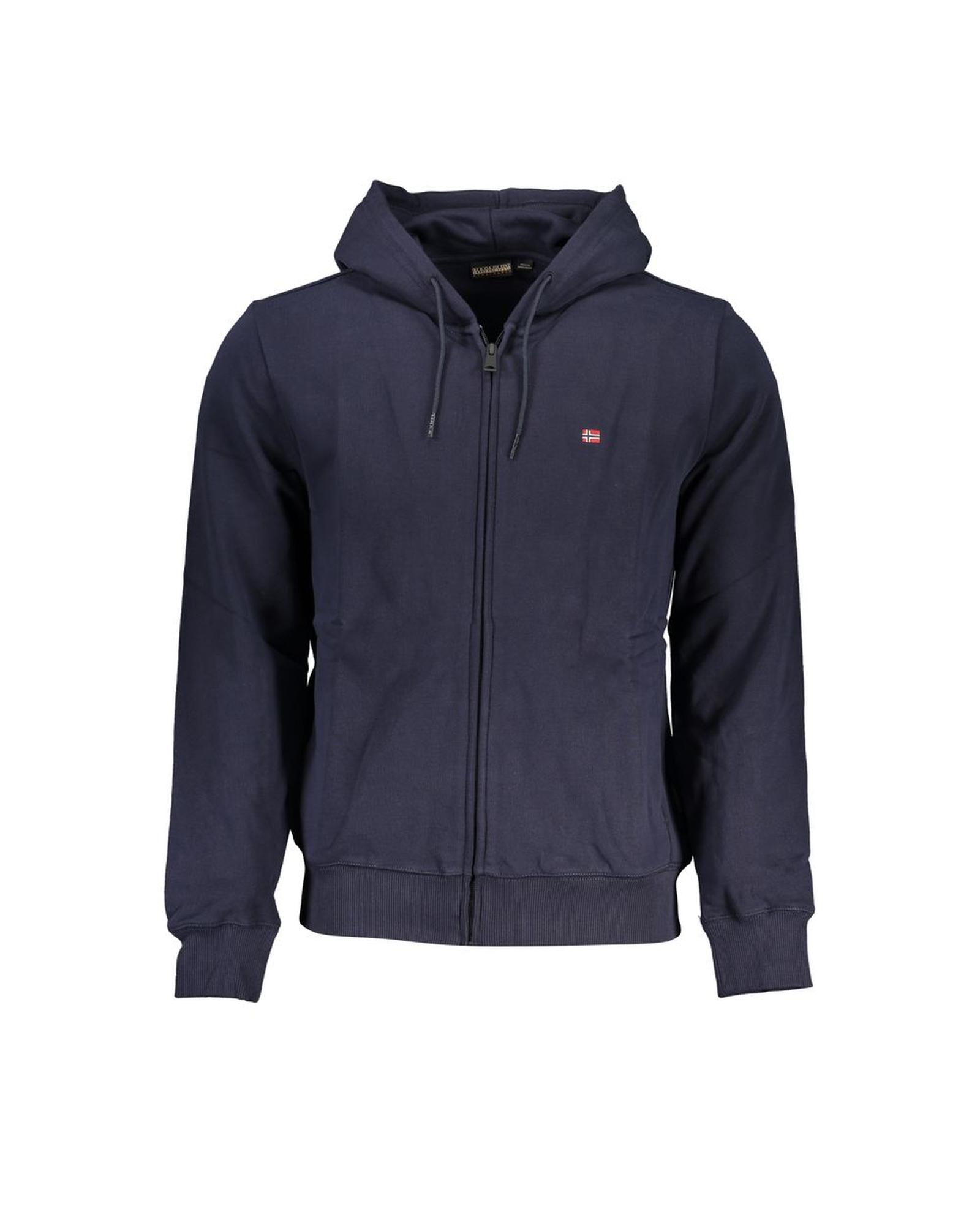 V539-NA-28076-S-170090-00 Napapijri Men's Blue Cotton Sweater - S - Image 1