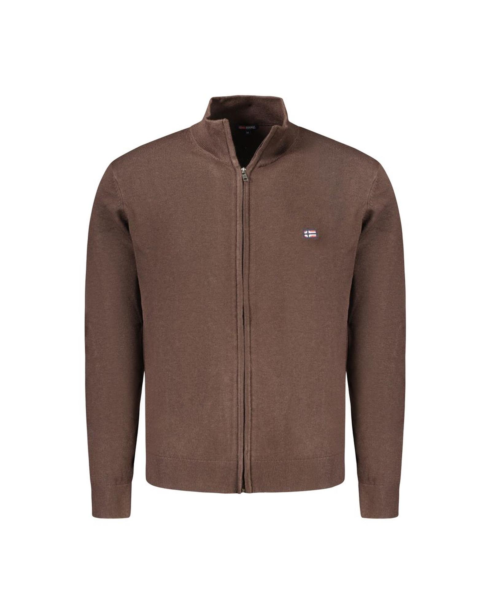 V539-NO-33188-XXL-202506171710-00 Norway 1963 Men's Brown Polyester Sweater - 2XL - Image 1