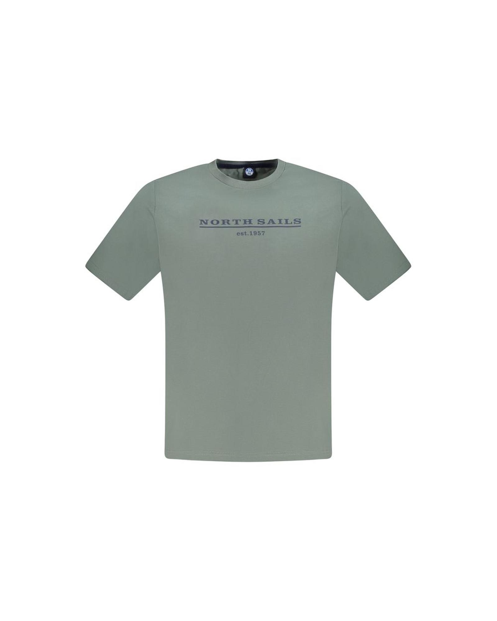 V539-NO-33756-L-202506172220-00 North Sails Men's Green Cotton T-Shirt - L - Image 1