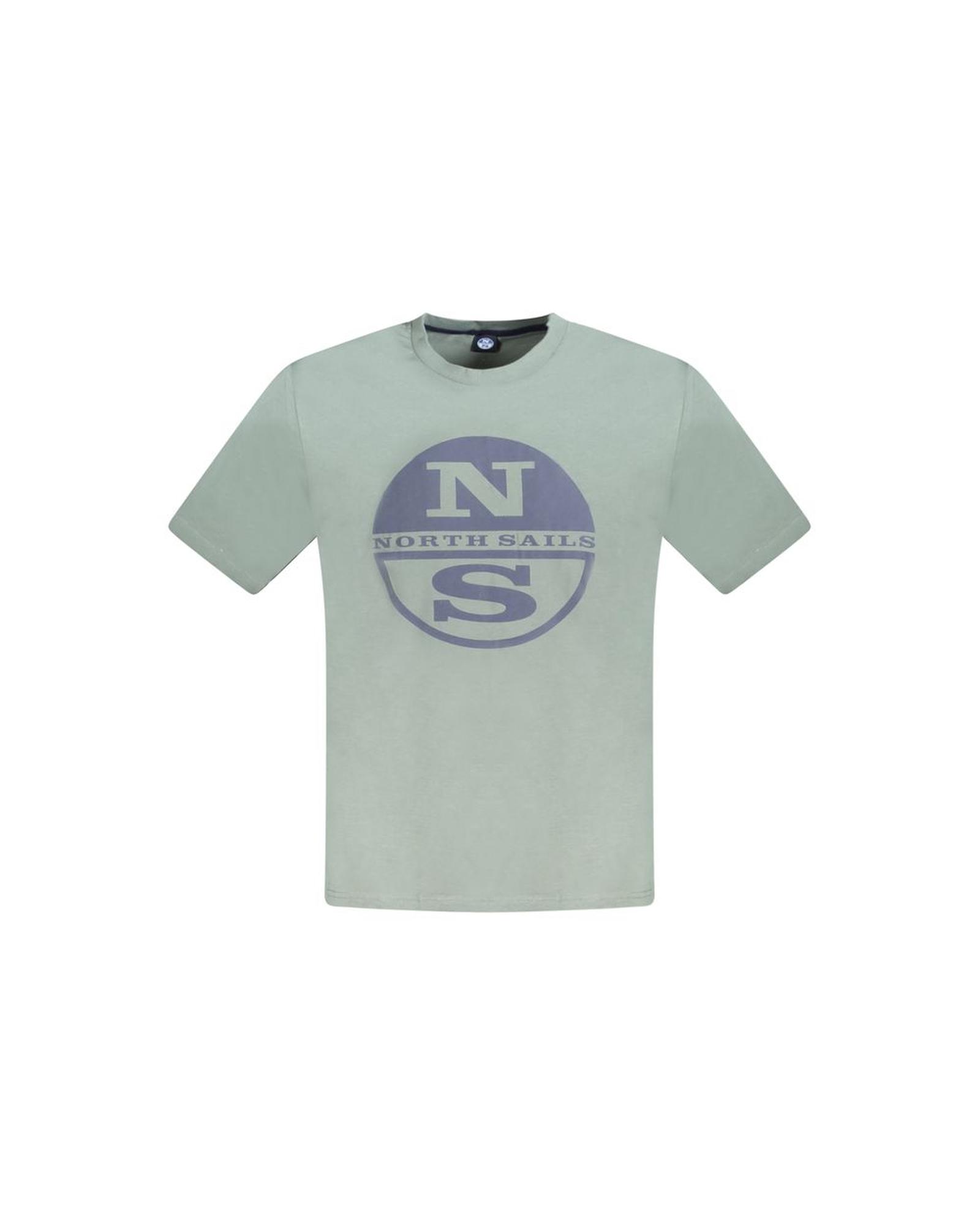 V539-NO-33759-L-202506172226-00 North Sails Men's Green Cotton T-Shirt - L - Image 1