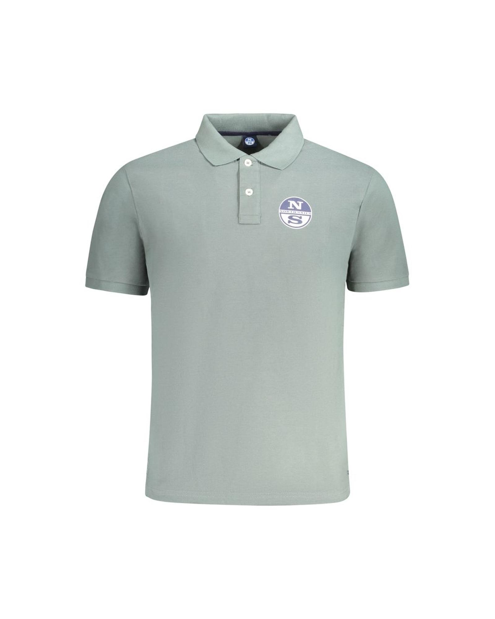 V539-NO-33984-S-202506172042-00 North Sails Men's Green Cotton Polo Shirt - S - Image 1