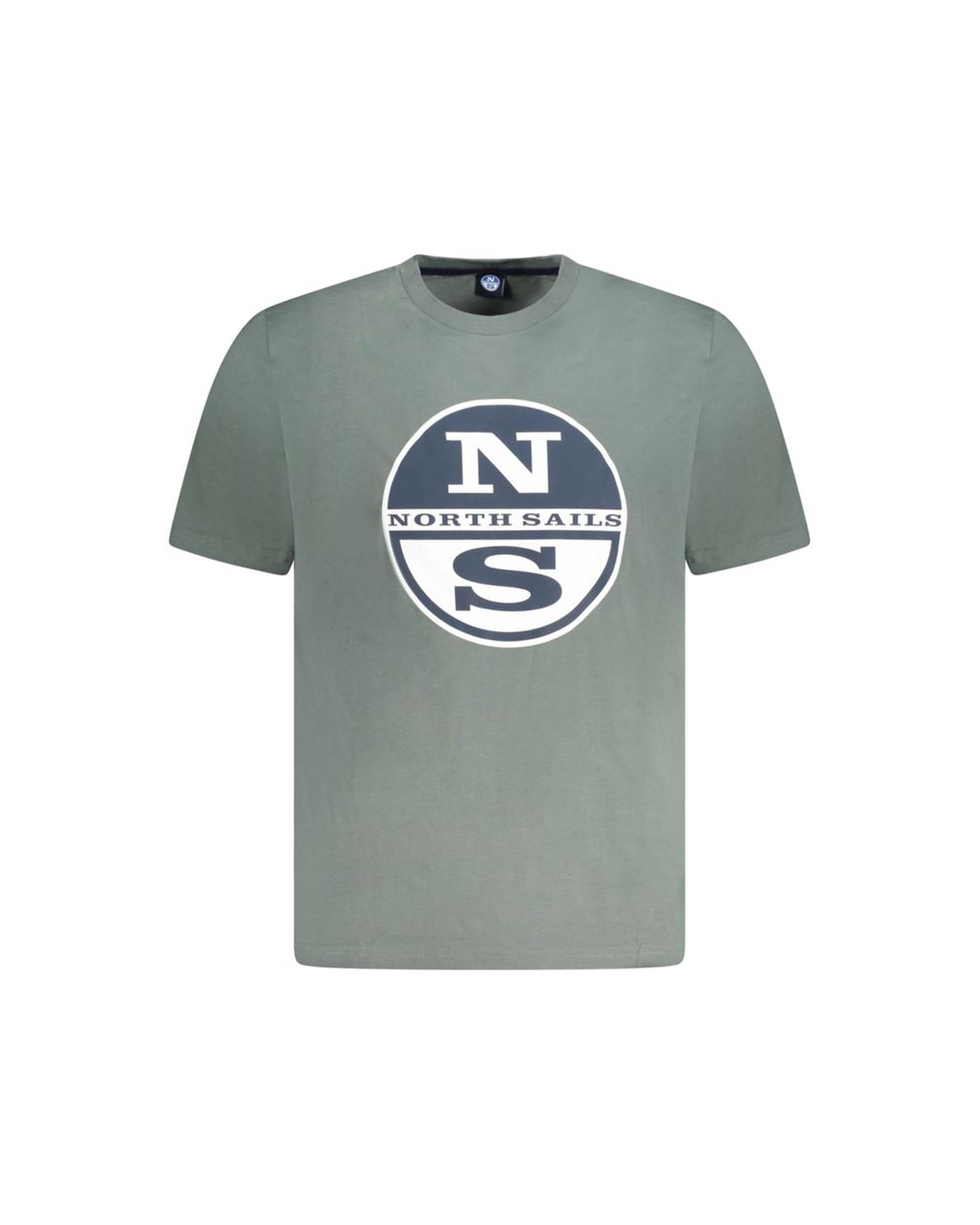 V539-NO-33997-S-202506172135-00 North Sails Men's Green Cotton T-Shirt - S - Image 1