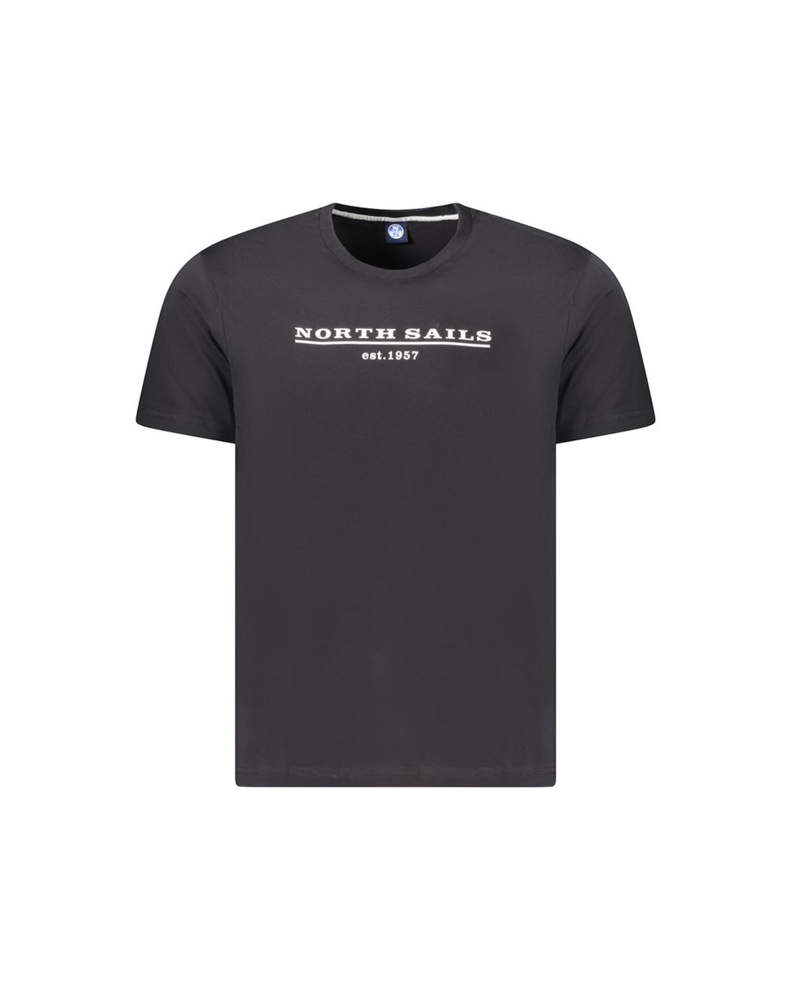 V539-NO-34362-M-202506172312-00 North Sails Men's Black Cotton T-Shirt - M - Image 1