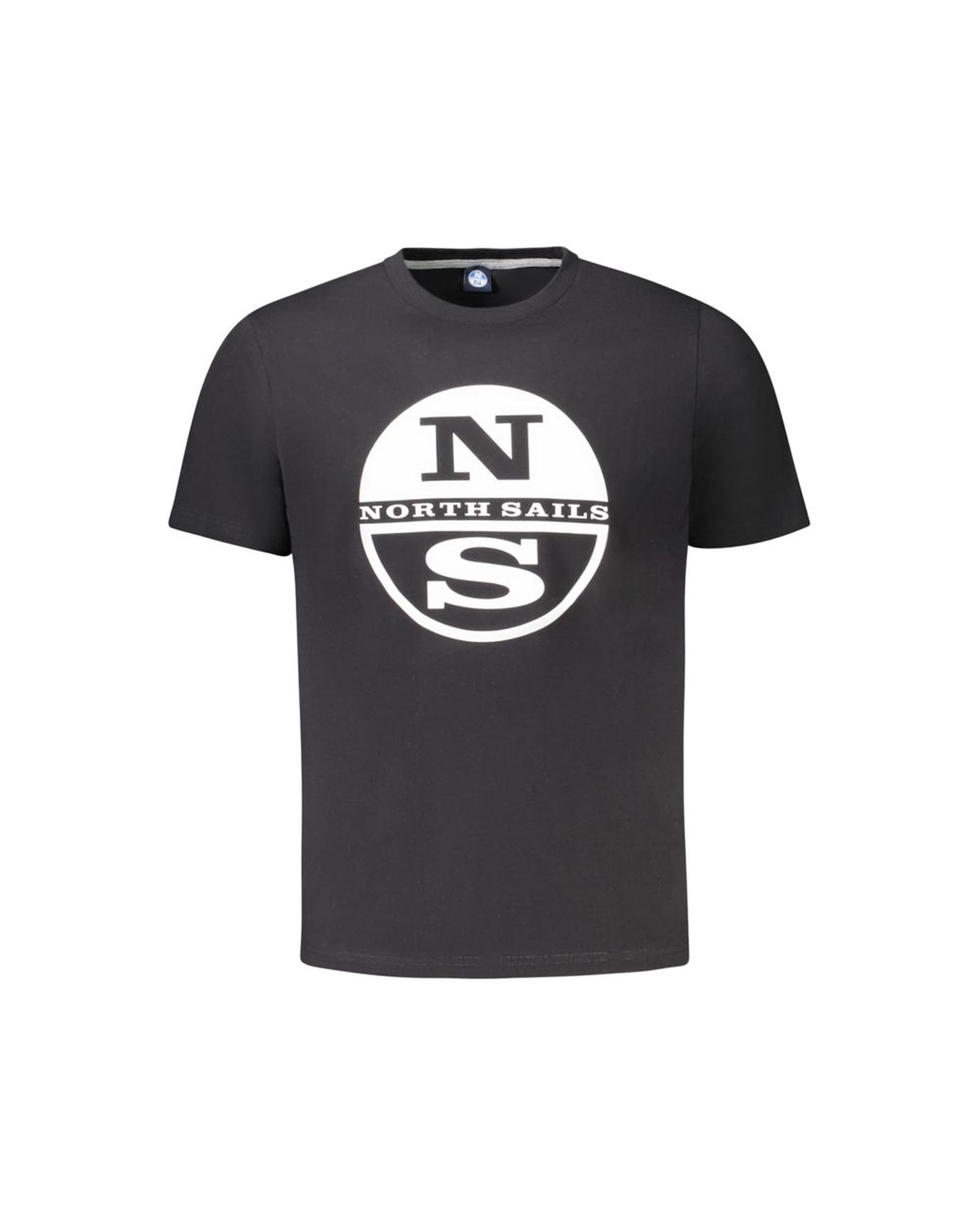 V539-NO-34373-XXL-202506172045-00 North Sails Men's Black Cotton T-Shirt - 2XL - Image 1