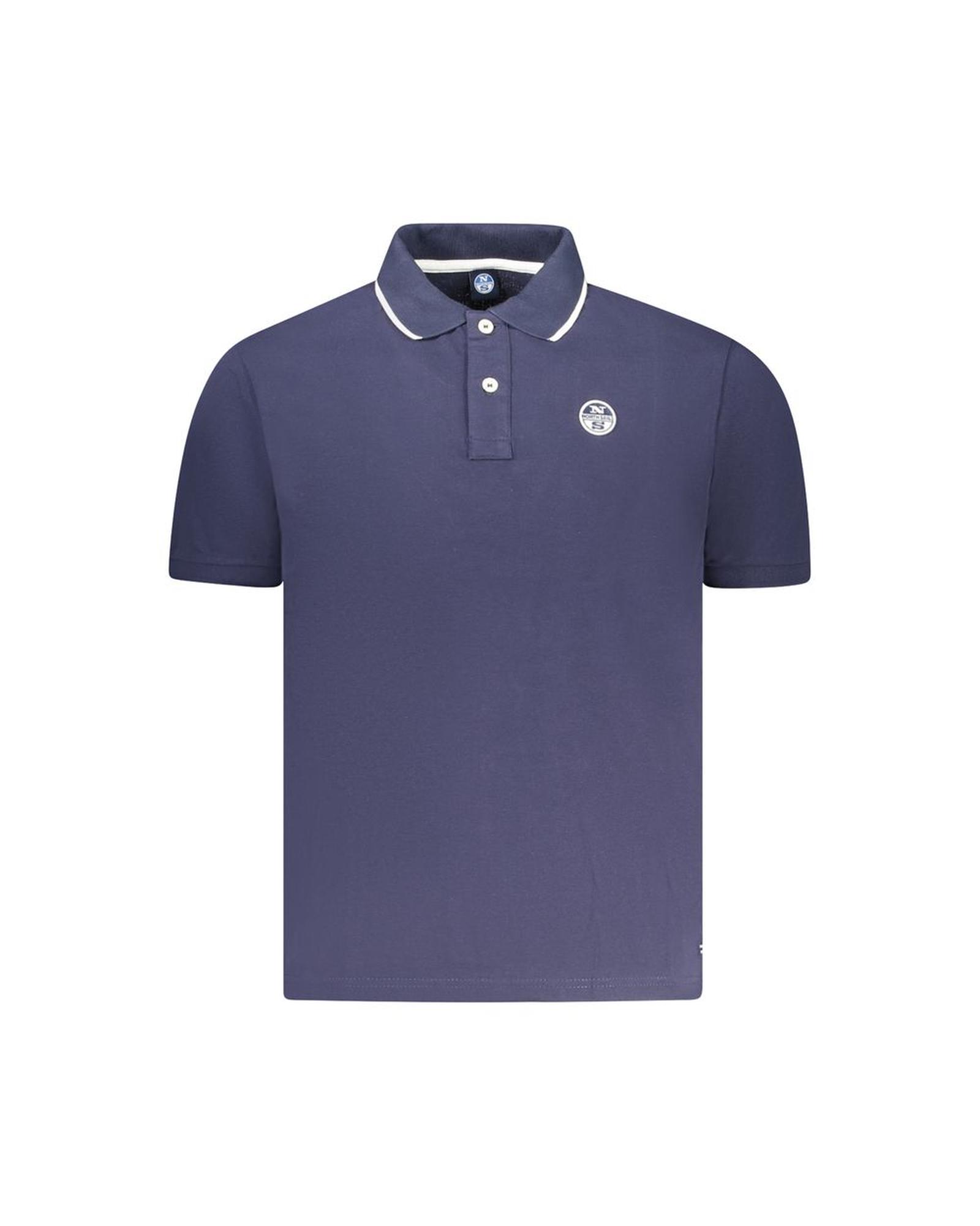 V539-NO-35022-3XL-202506172131-00 North Sails Men's Blue Cotton Polo Shirt - 3XL - Image 1