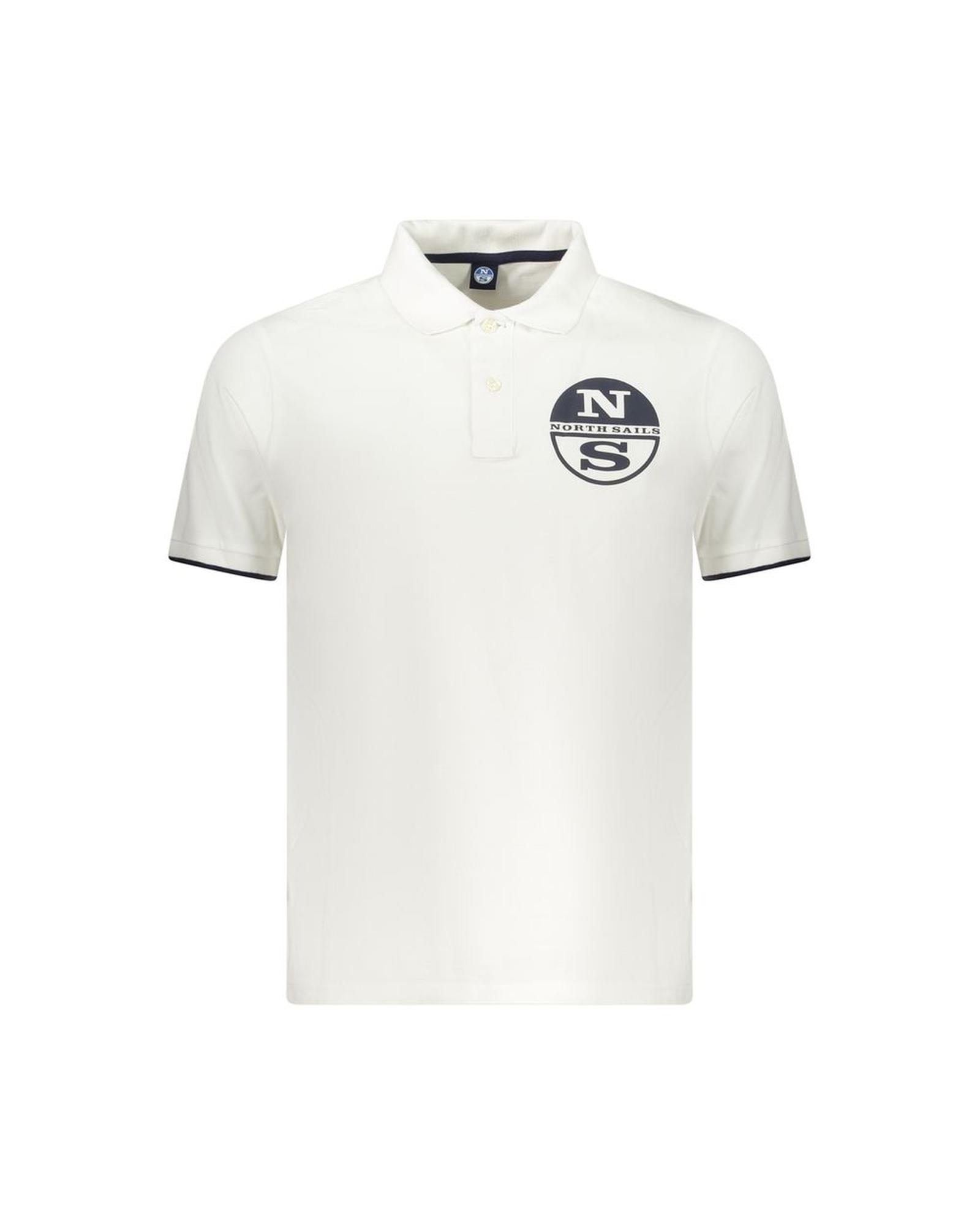 V539-NO-35031-XL-202506172212-00 North Sails Men's White Cotton Polo Shirt - XL - Image 1