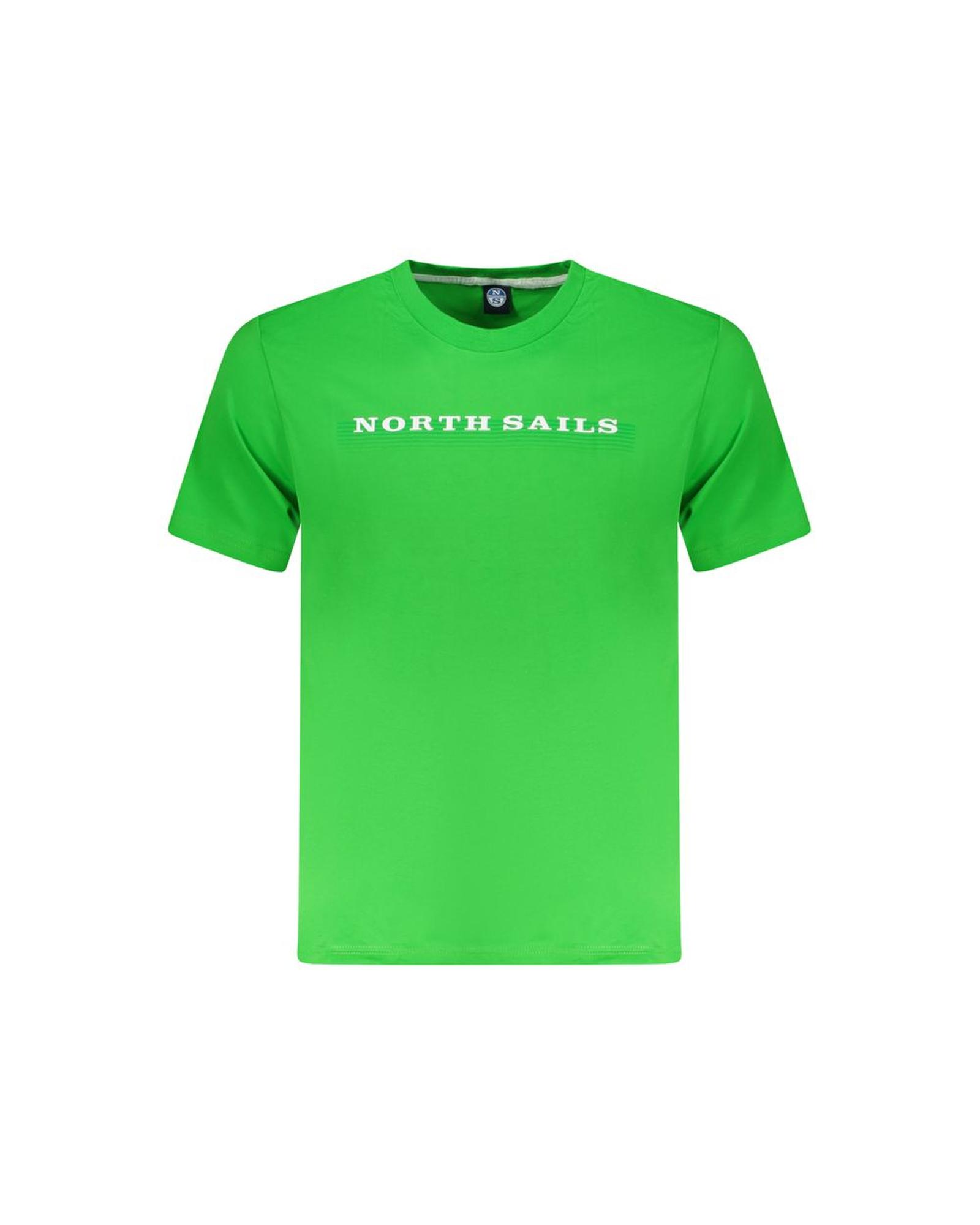 V539-NO-35035-L-202506191940-00 North Sails Men's Green Cotton T-Shirt - L - Image 1