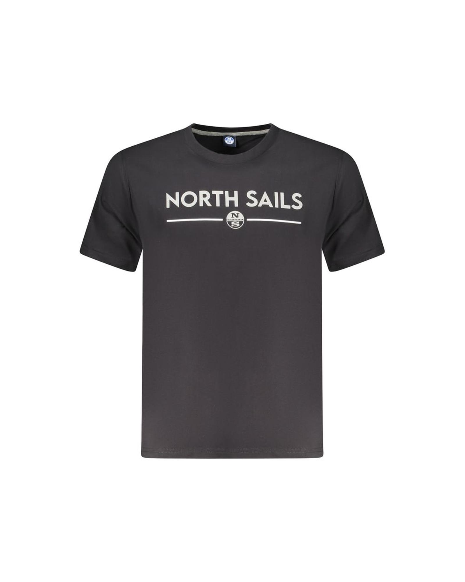V539-NO-35040-XL-202506180125-00 North Sails Men's Black Cotton T-Shirt - XL - Image 1