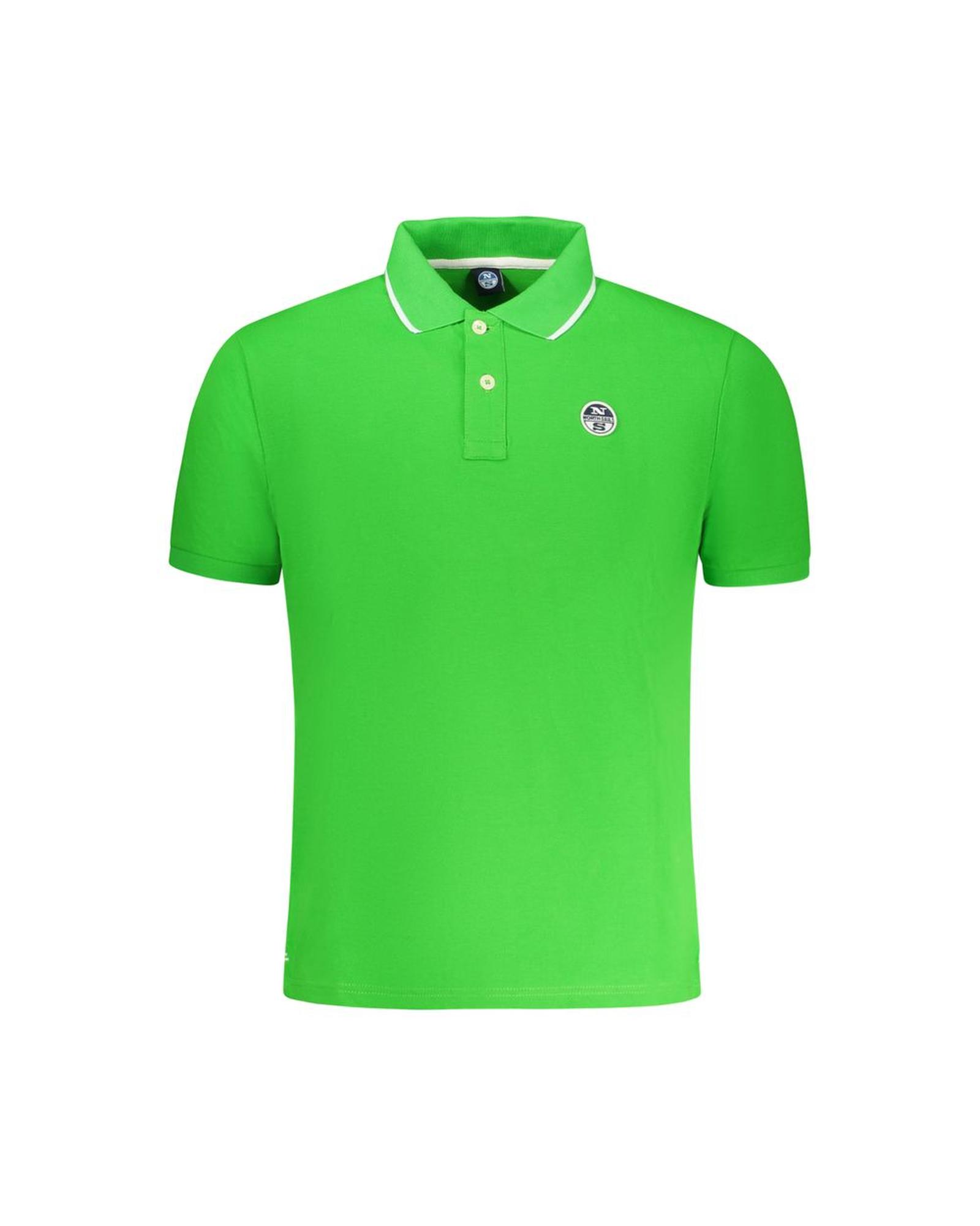 V539-NO-35042-L-202506180126-00 North Sails Men's Green Cotton Polo Shirt - L - Image 1