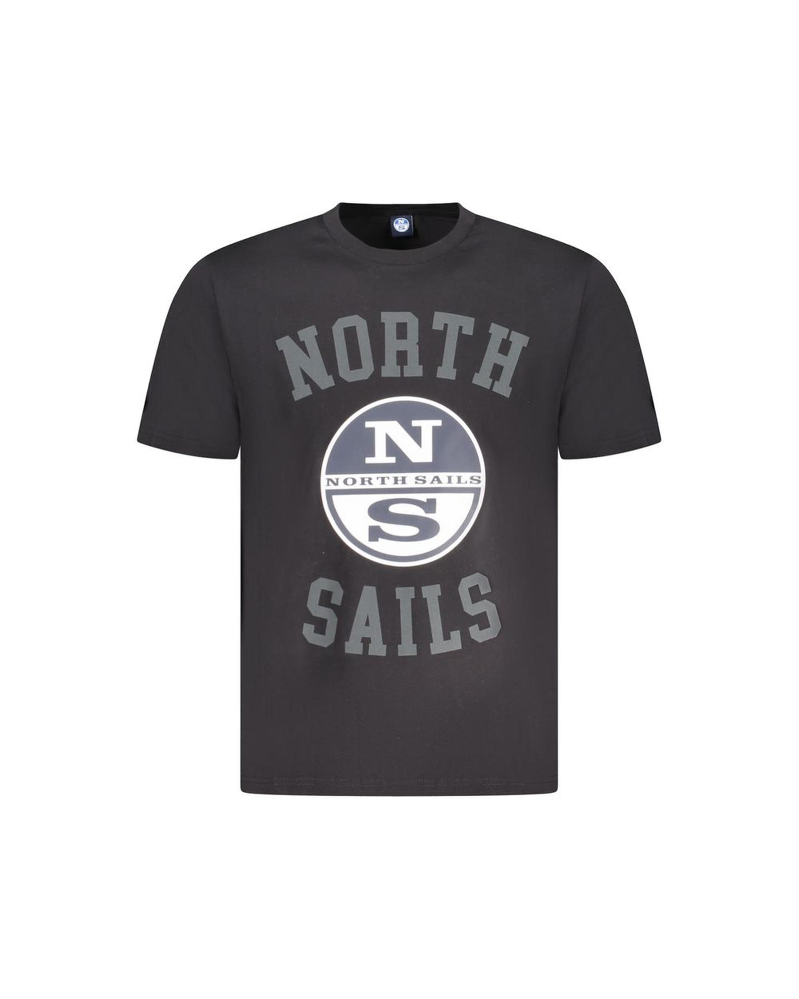 V539-NO-35043-L-202506180130-00 North Sails Men's Black Cotton T-Shirt - L - Image 1