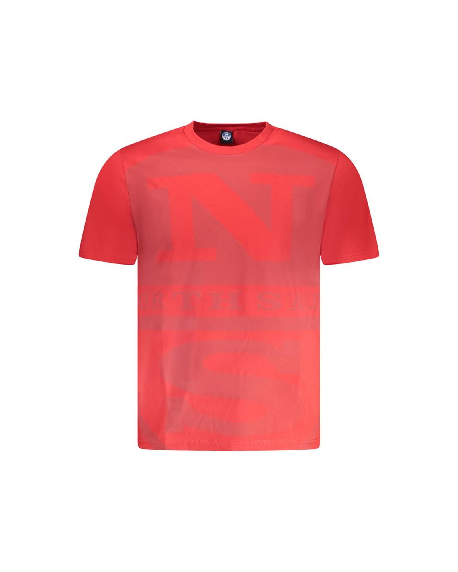 V539-NO-35046-M-202506180140-00 North Sails Men's Red Cotton T-Shirt - M - Image 1