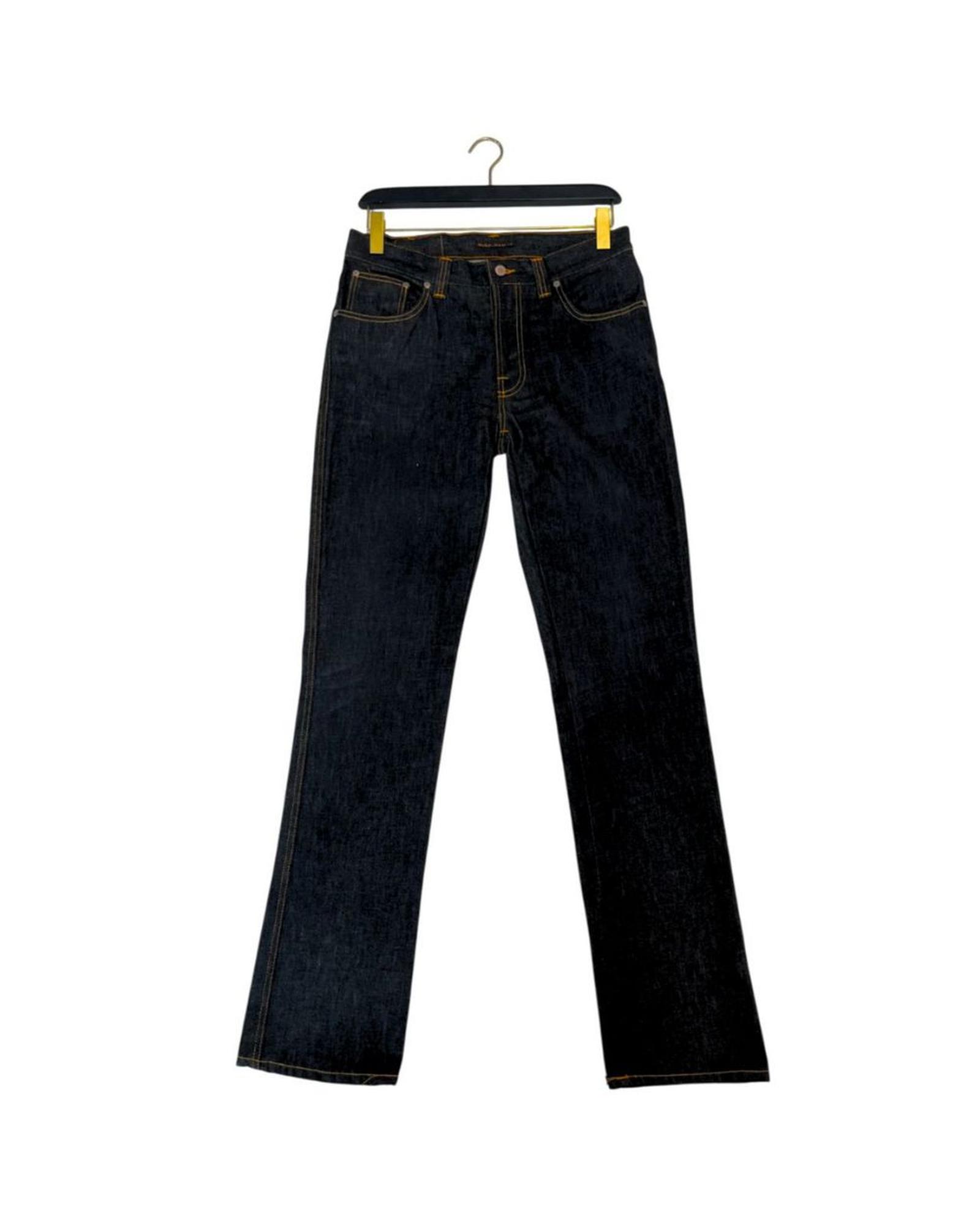 V539-NU-24761-W27-202506180010-00 Nudie Jeans Men's Black Cotton Jeans & Pant - W27 US - Image 1