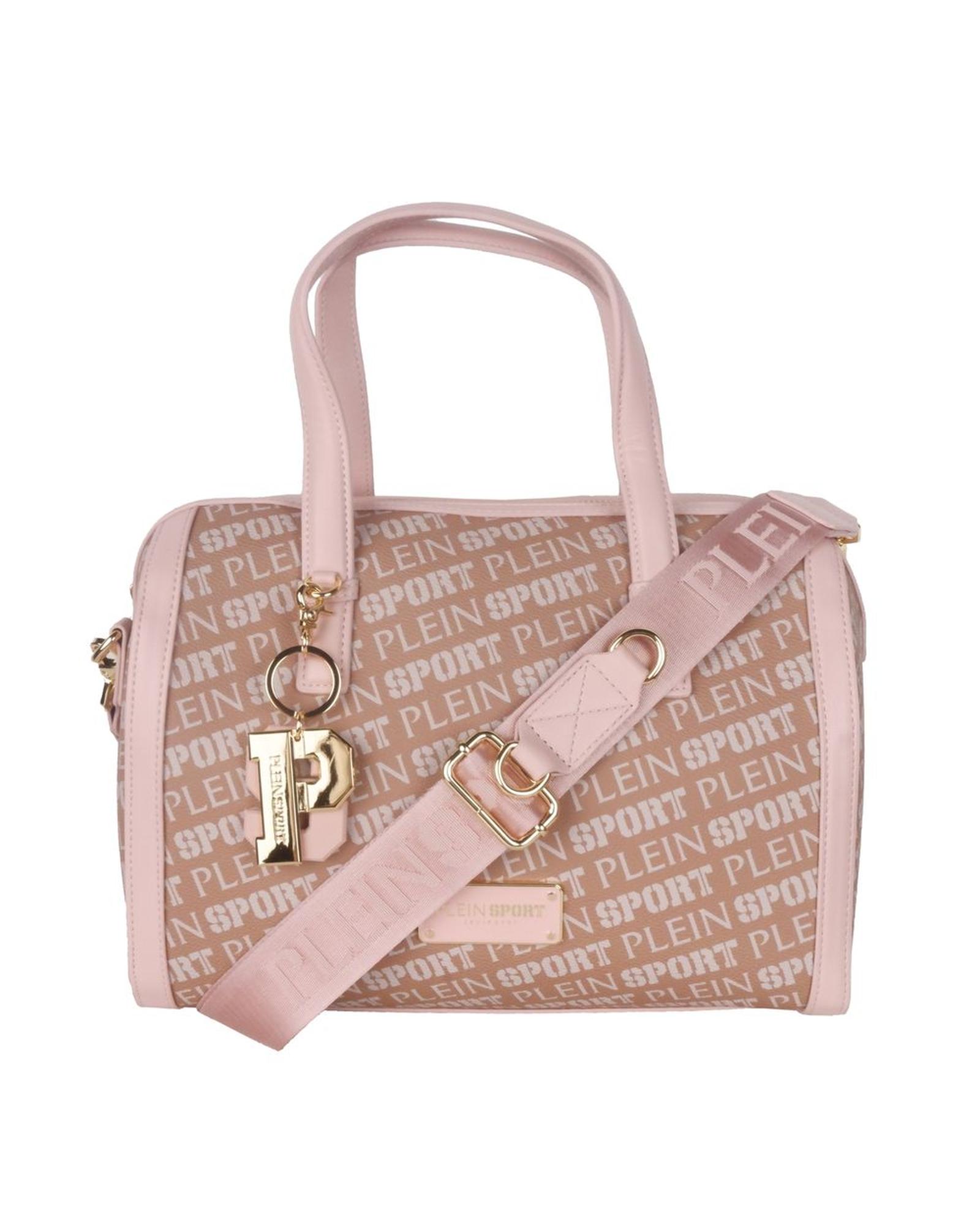 V539-PLSP-9204-202509011345-00 Logo Printed Eco-Leather Bag with Shoulder Strap and Keychain One Size Women - Image 1