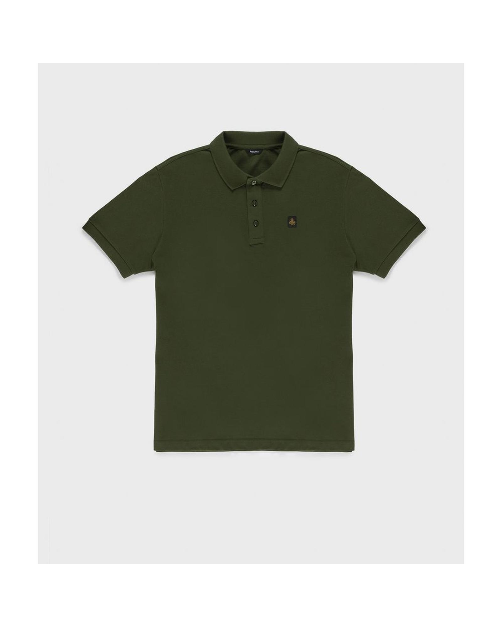 V539-RE-14991-M-202506180652-00 Refrigiwear Men's Green Cotton Polo Shirt - M - Image 1