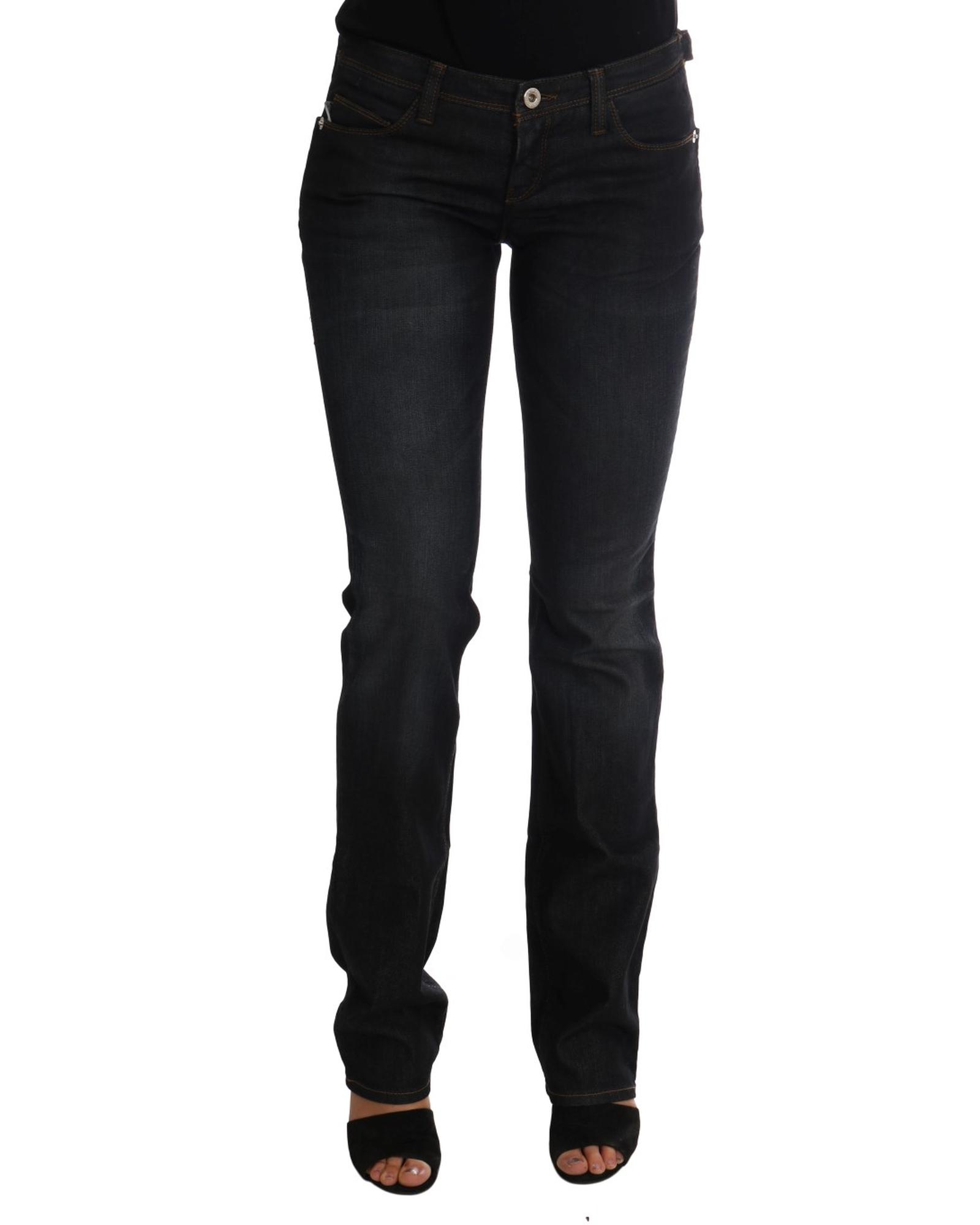 V539-SIG30137-1-202508272240-00 Costume National Women's Dark Blue Cotton Slim Fit Jeans - W26 US - Image 1