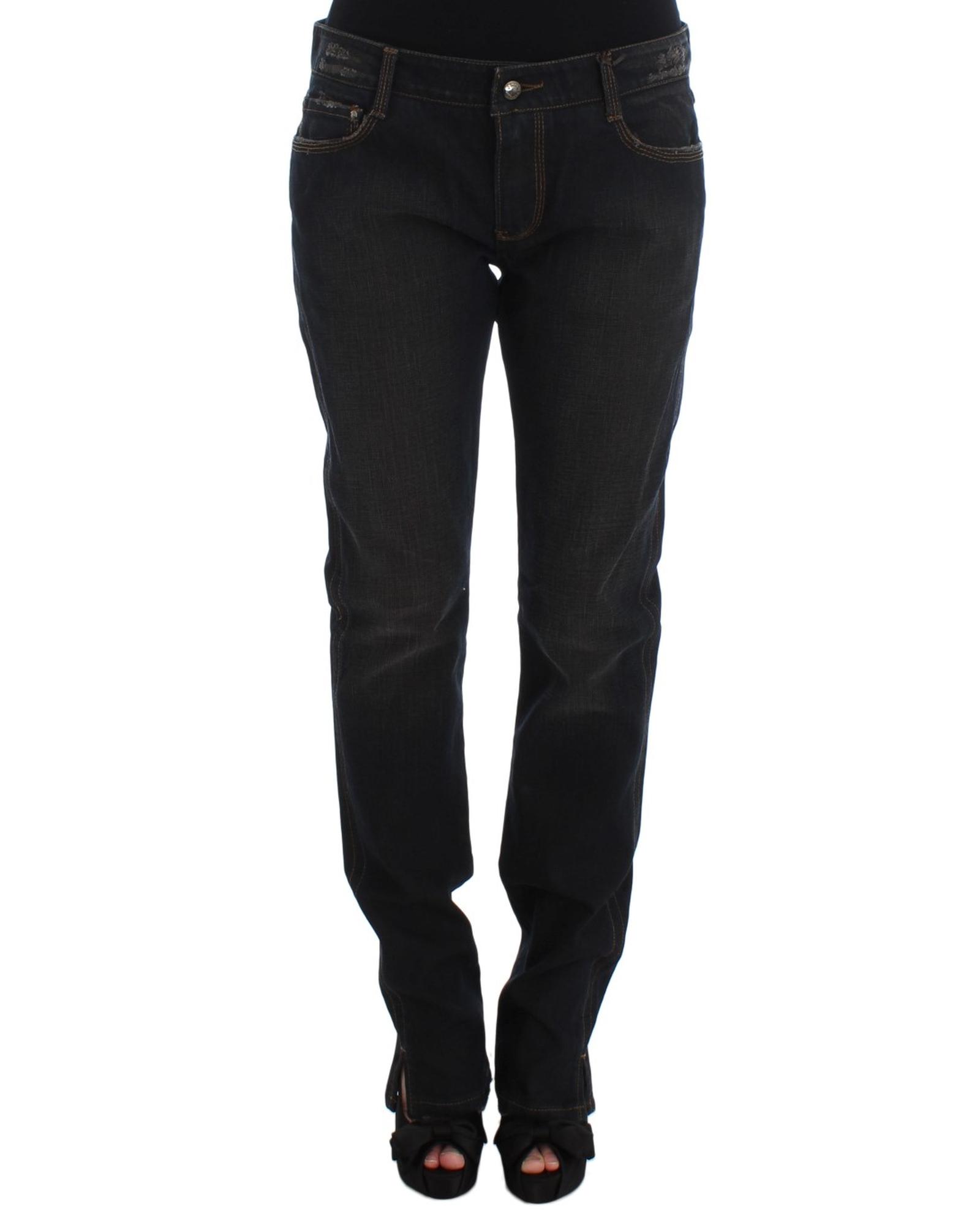 V539-SIG30276-3-202509010810-00 Ermanno Scervino Boyfriend Jeans 44 IT Women - Image 1