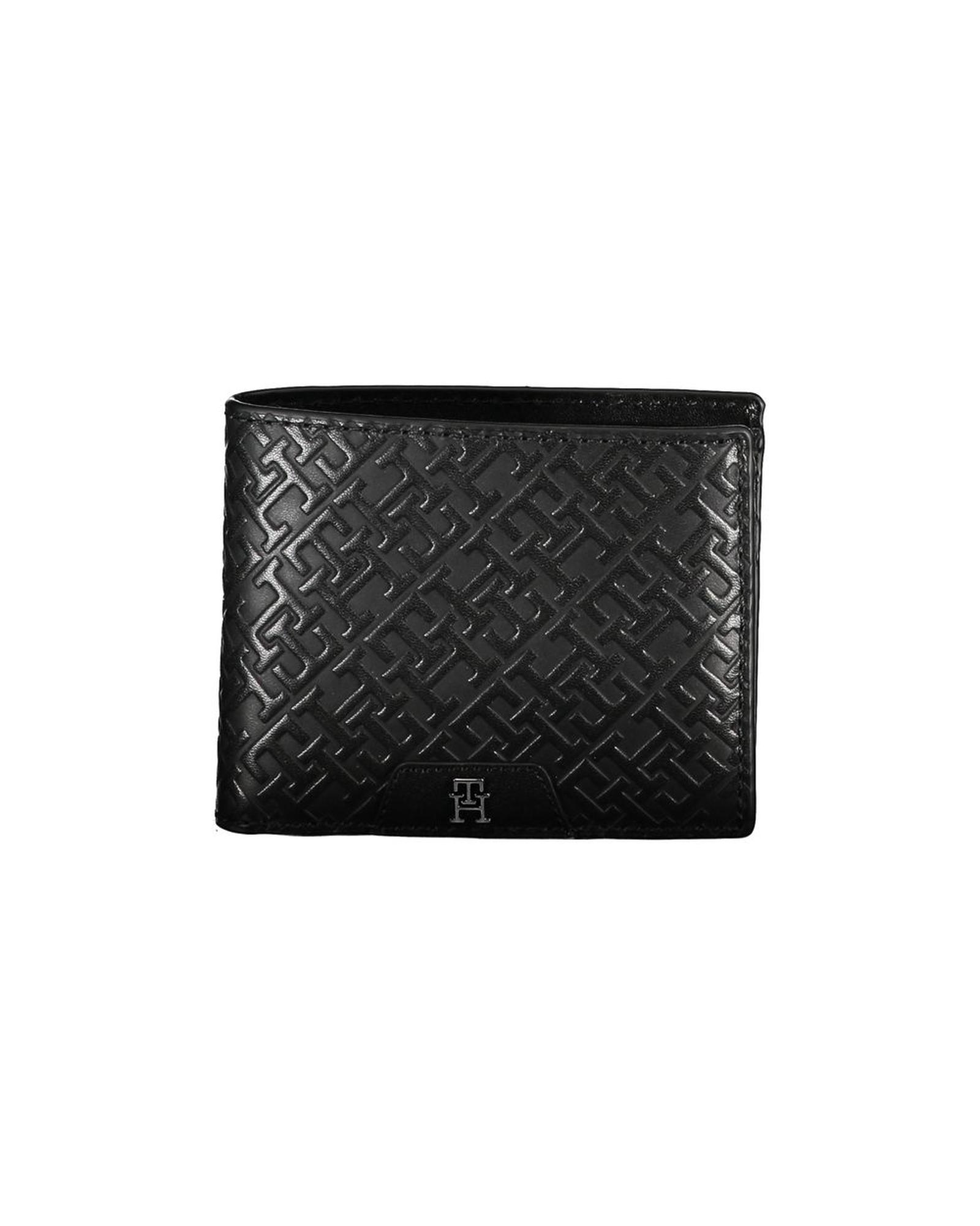 V539-TO-27521-202506180747-00 Tommy Hilfiger Men's Black Leather Wallet - One Size - Image 1
