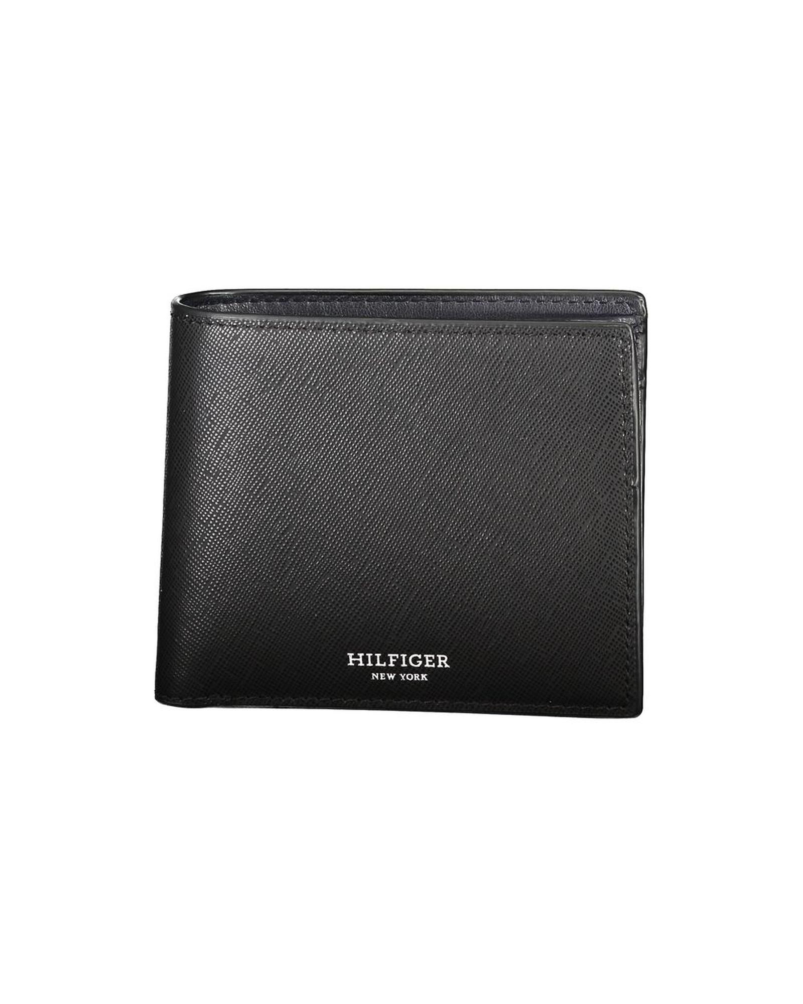 V539-TO-30730-202506180847-00 Tommy Hilfiger Men's Black Leather Wallet - One Size - Image 1