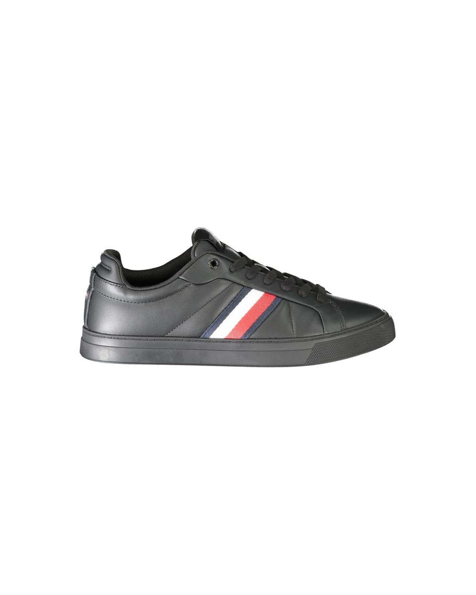 V539-TO-31951-EU43US10-202506180747-00 Tommy Hilfiger Men's Black Leather Sneaker - 43 EU - Image 1
