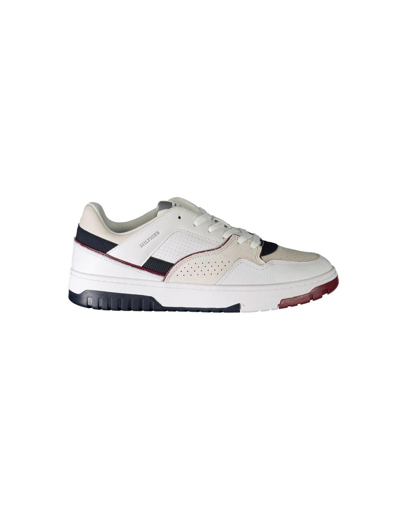 V539-TO-31956-EU42US9-202506180802-00 Tommy Hilfiger Men's White Polyester Sneaker - 42 EU - Image 1