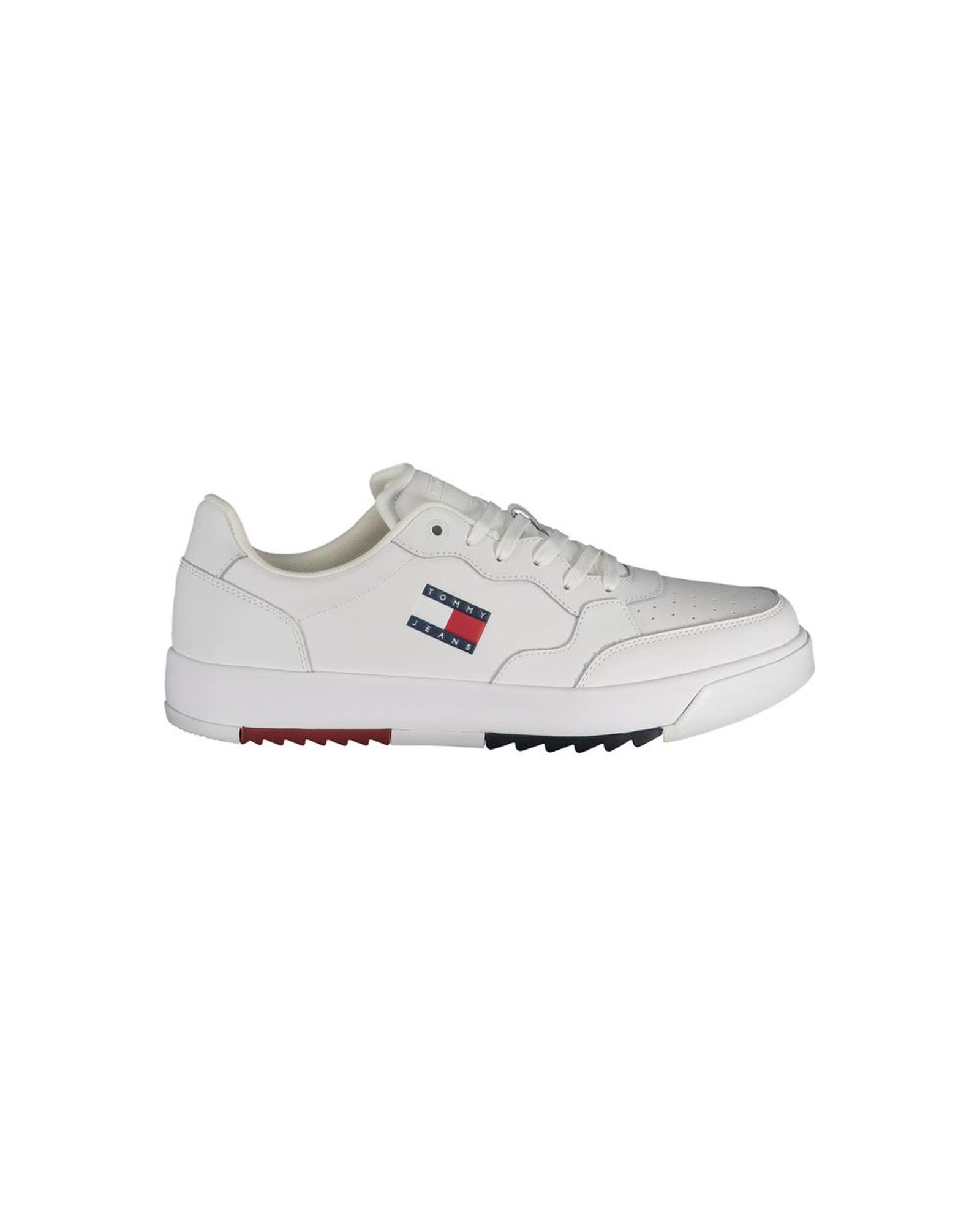 V539-TO-32592-EU40US7-202506180831-00 Tommy Hilfiger Men's White Polyester Sneaker - 40 EU - Image 1