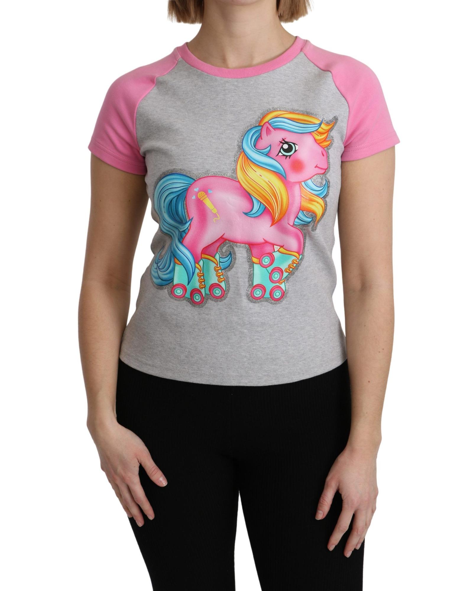 V539-TSH5088-36-202509011520-00 Moschino Couture Crew Neck T-shirt with My Little Pony Motif 36 IT Women - Image 1