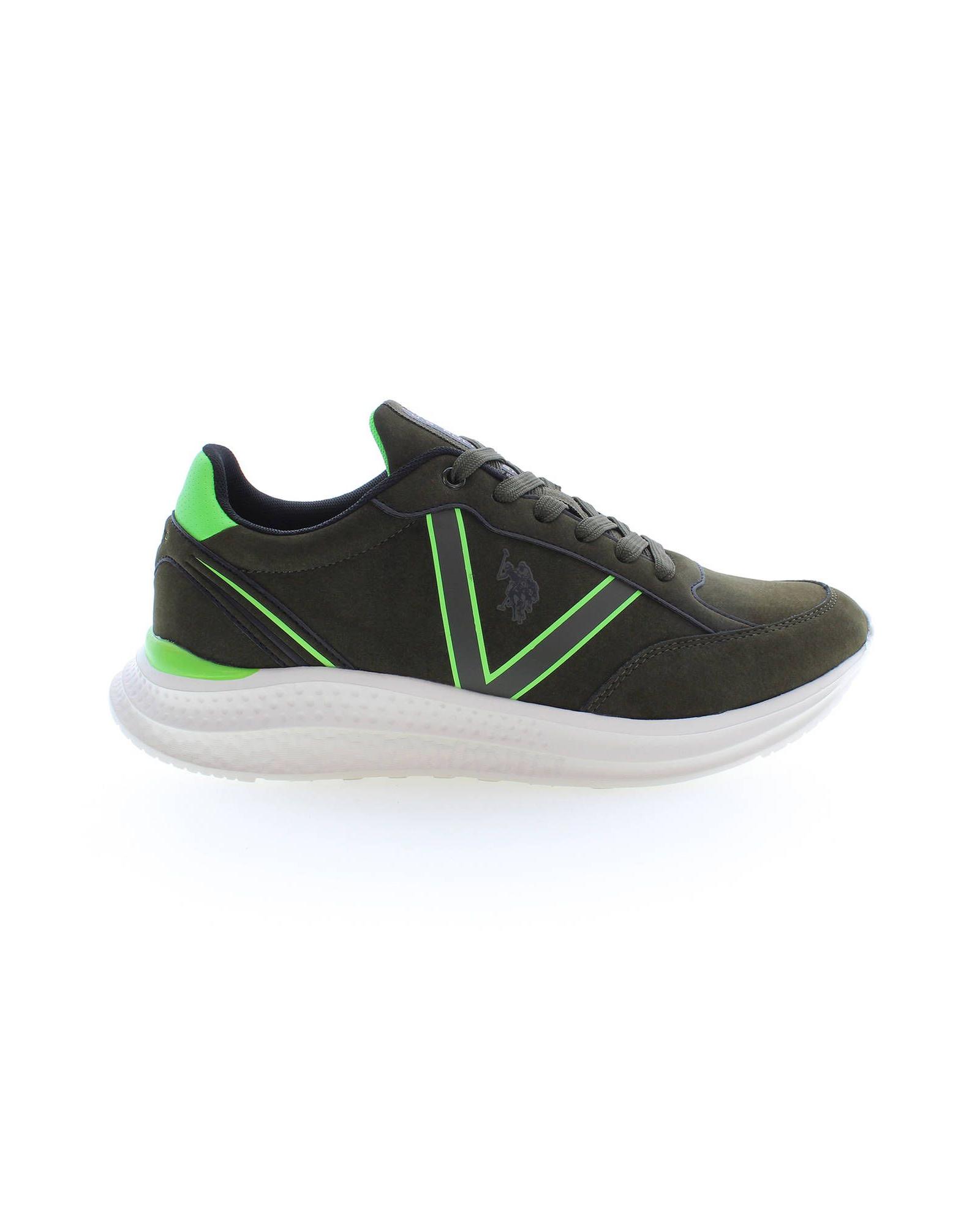 V539-US-14568-EU42US9-202506181231-00 US POLO ASSN Men's Green Polyester Sneaker - 42 EU - Image 1