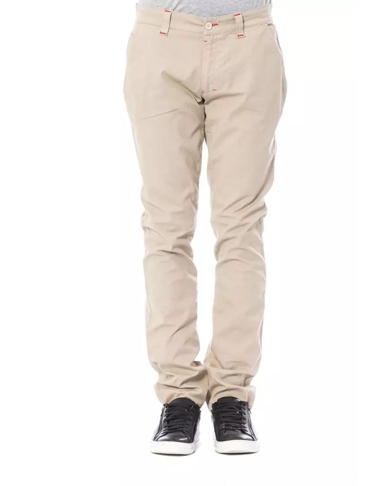 V539-VE-18277-W31-168807-00 Verri Men's Beige Cotton Jeans & Pant - W31 US - Image 1