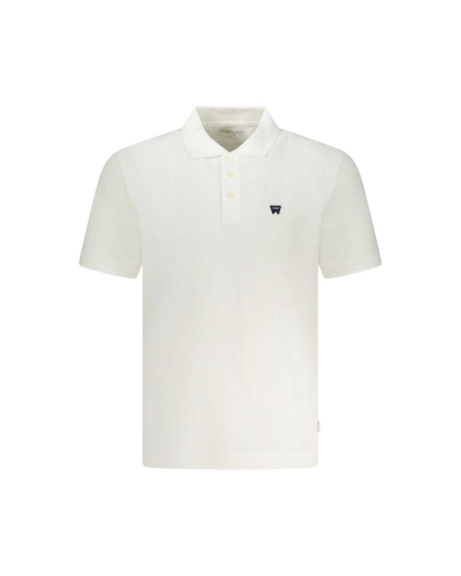 V539-WR-35309-L-202506181827-00 Wrangler Men's White Cotton Polo Shirt - L - Image 1