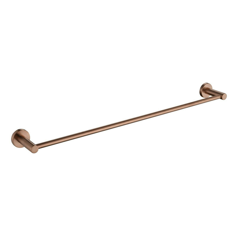 V549-80SSSGLTOWROSEGOLD-97982-00 Luxurious Brushed Rose Gold Stainless Steel 304 Towel Rack Rail - Single Bar 800mm - Image 1