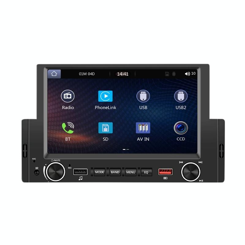 V562-1000794060DBT-202504021907-00 6.2 Inch Single Butt Carplay Car Monitor - Universal Wired Mp5 Player - Standard - Image 1