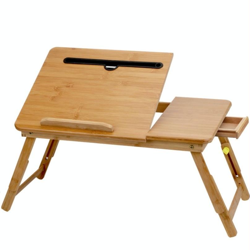 V562-1013769350DBT-202506271222-00 Foldable Laptop Desk for Bed - Lazy Computer Table with Card Slot - Image 1