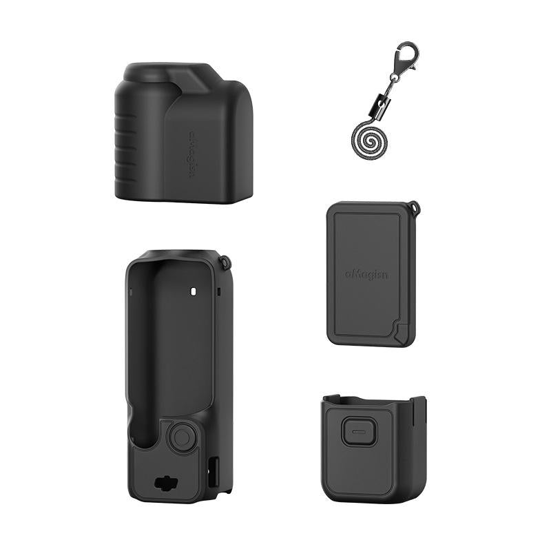 V562-1075554060DBT-202505211925-00 5-in-1 Silicone Case for Dji Pocket 3 Camera Accessories - 5 In 1 Black - Image 1