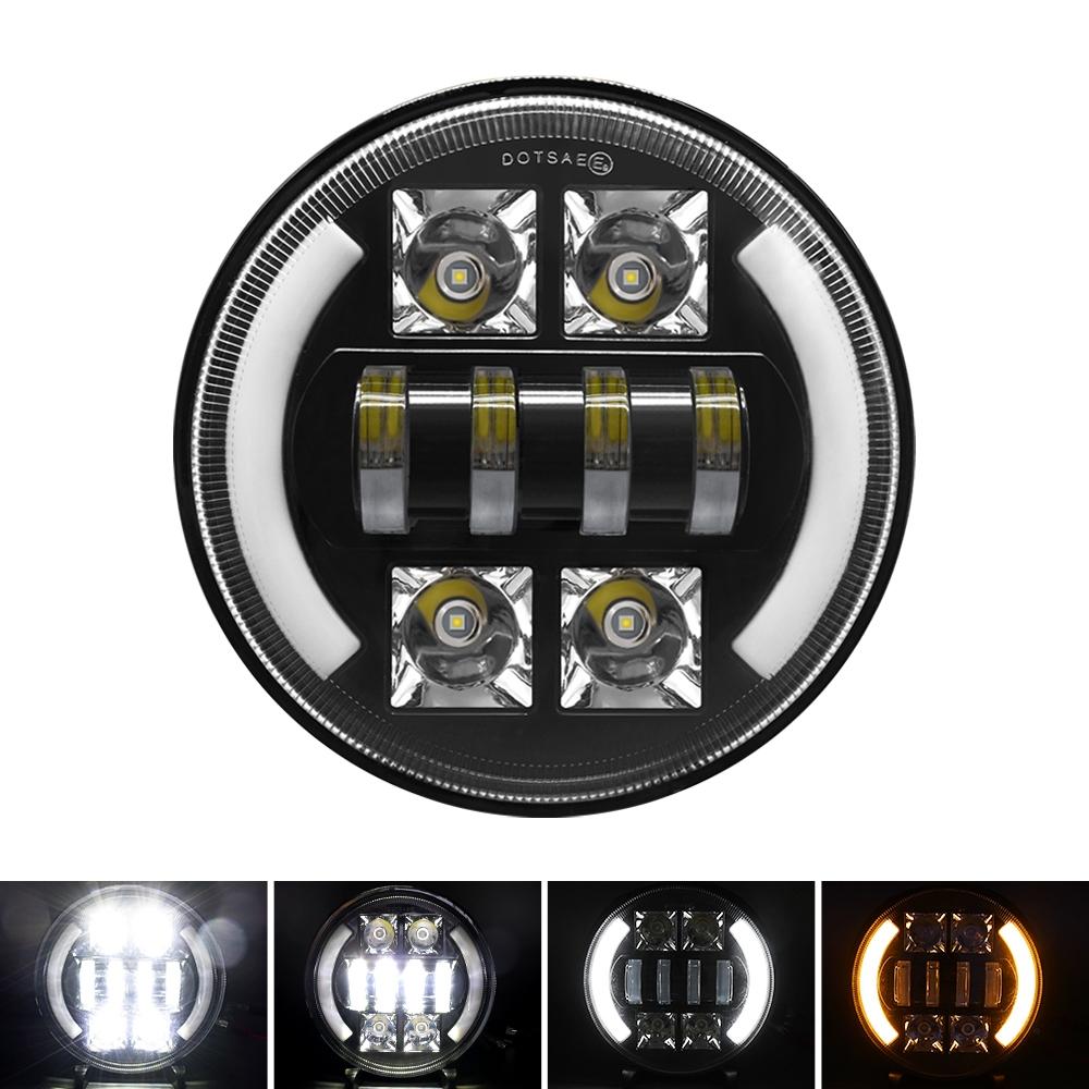 V562-1274PRC-202503051953-00 Car 7 Inch Dc9 - 30V Led Headlight Modification Accessories For Jeep Wrangler - Image 1