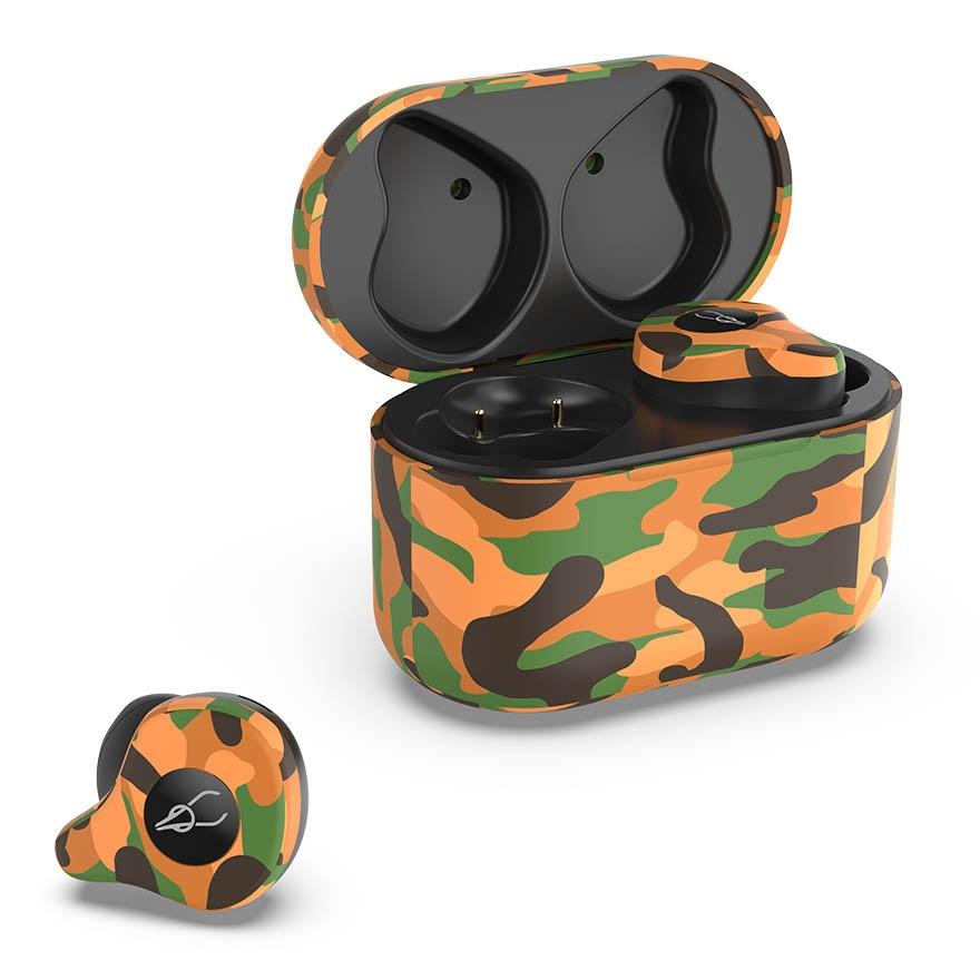 V562-20077000ADE-202503061825-00 Waterproof Wireless Bluetooth Earphones with Charging Box - X12 Ultra- Sahara Camo - Image 1