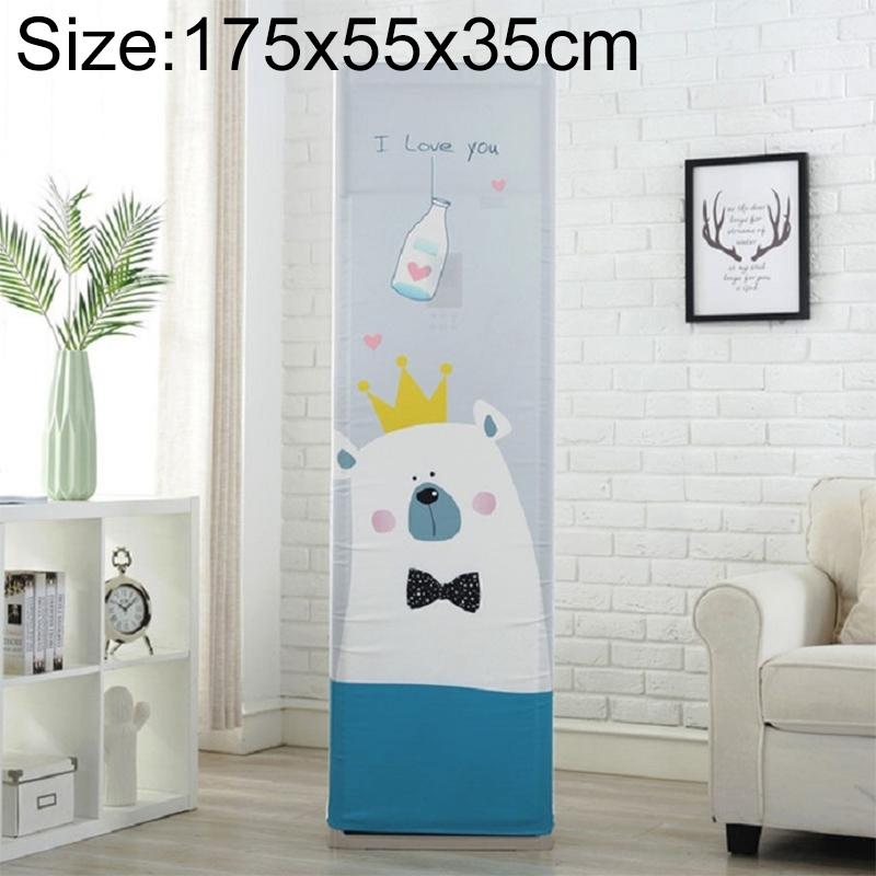 V562-2029377230DBT-202503031715-00 Love Bear Fabric Dust Cover - All-inclusive Vertical Cabinet Ac - 175x55x35cm - Image 1
