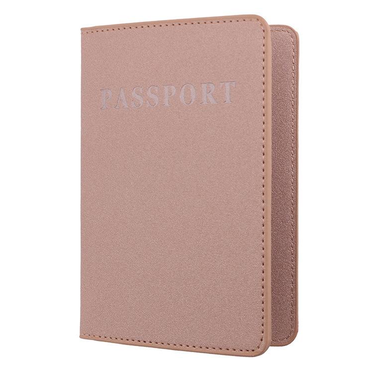 V562-2050421950DBT-202503281945-00 Khaki Frosted Pu Multi Card Passport Holder For Travel Abroad - Image 1