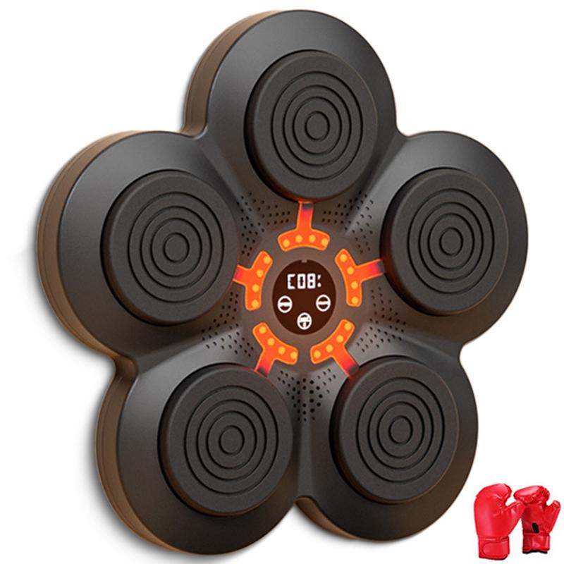 V562-2060244060DBT-202503041810-00 Bluetooth Music Boxing Machine With Wall Mount And Adult Gloves - With Kids Gloves - Image 1