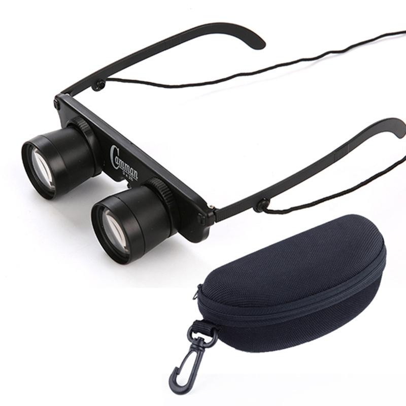 V562-2098092060DBT-202503062105-00 Adjustable Focus Fishing Binoculars - 3x28 with Glass Type and Zippered Case - Image 1