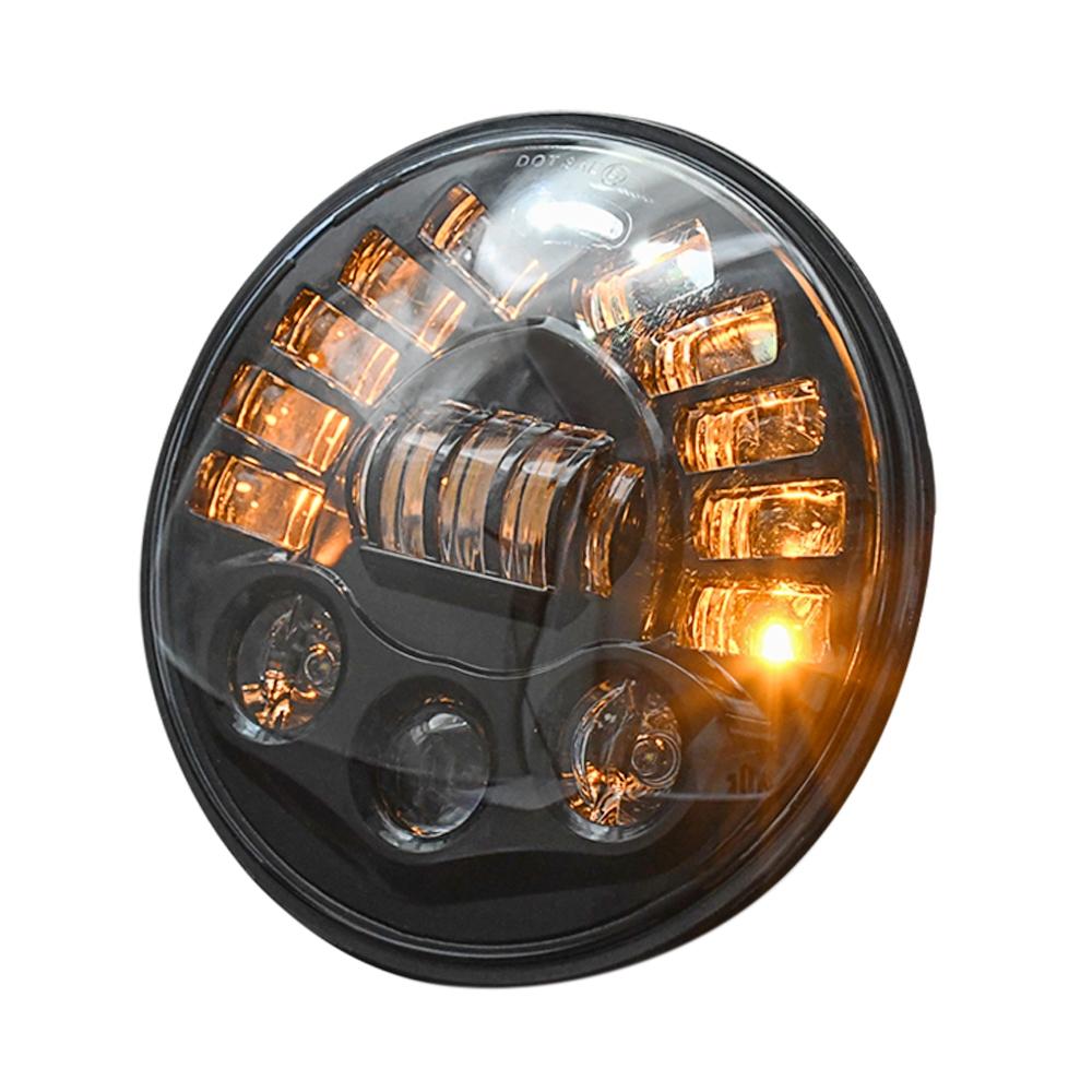 V562-2594PRC-202503051936-00 7 Inch Car Matrix Gradient Led Headlight Lamps For Jeep Wrangler - Image 1